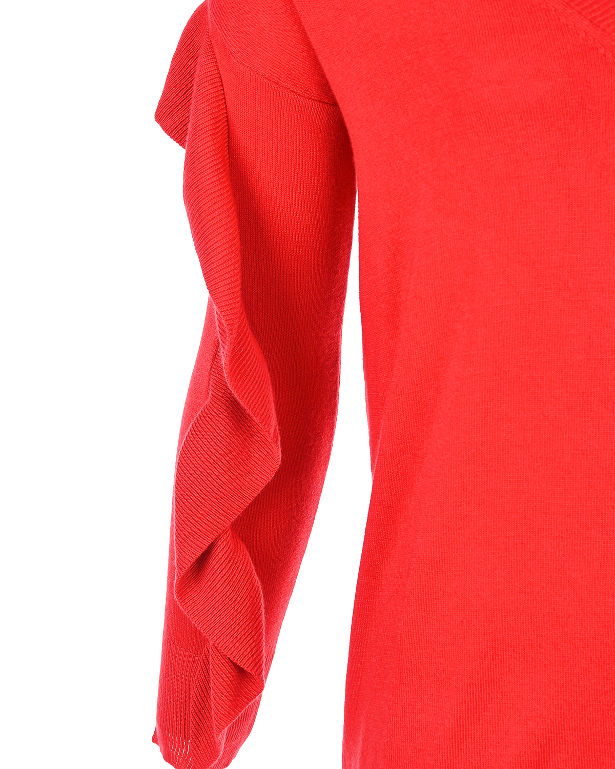 Красный джемпер для беременных с воланами на рукавах Pietro Brunelli - фото 9