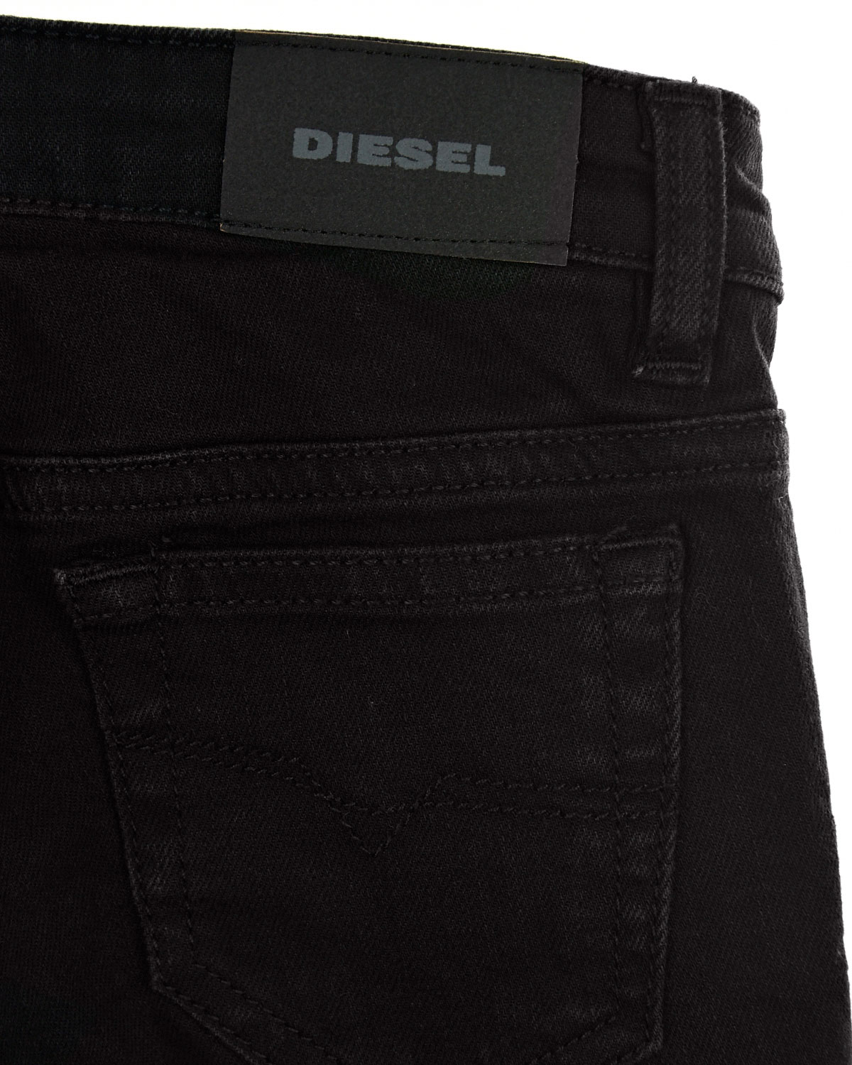 Черные skinny fit джинсы Diesel детские - фото 4