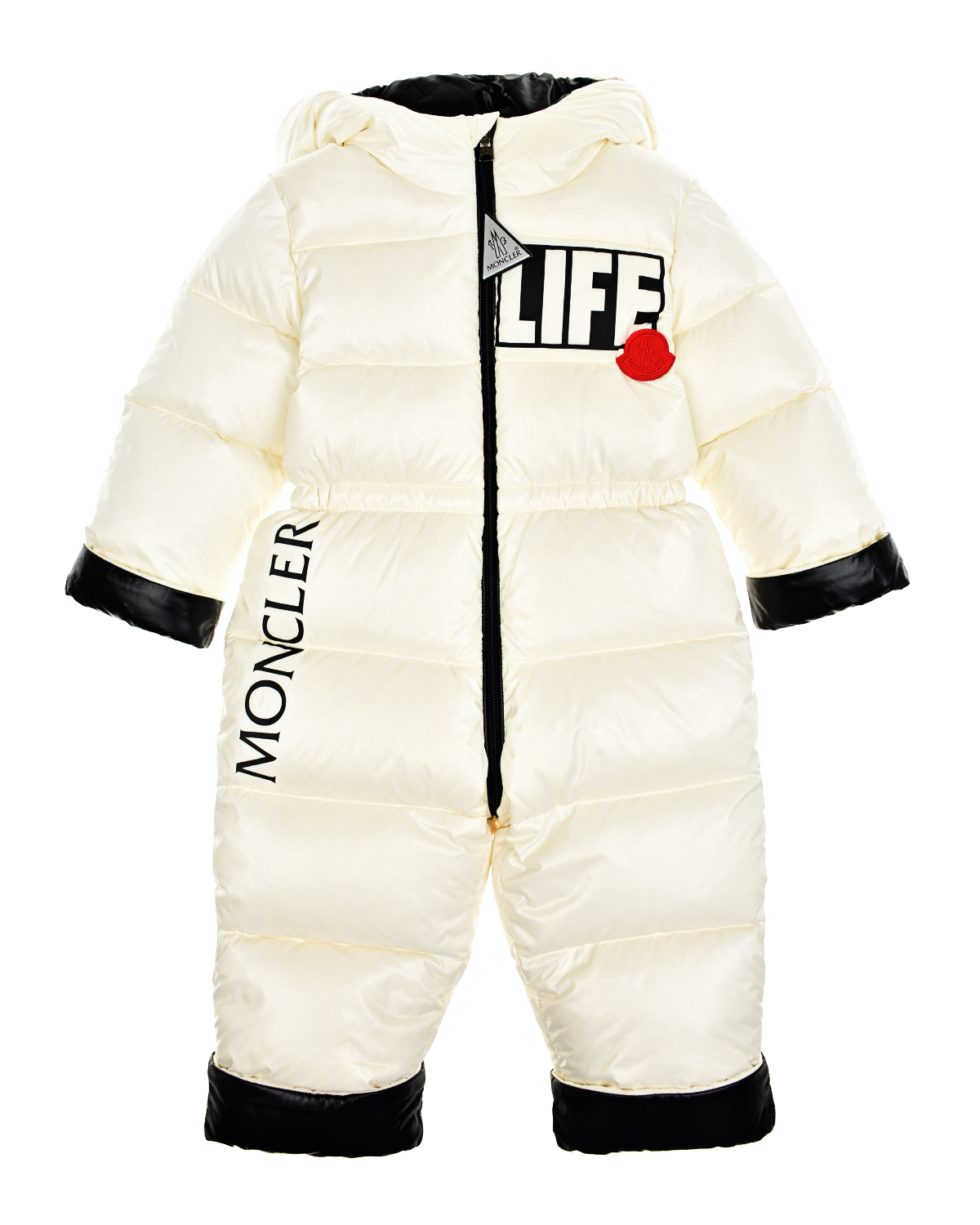 

Белый комбинезон с принтом LIFE Moncler детский