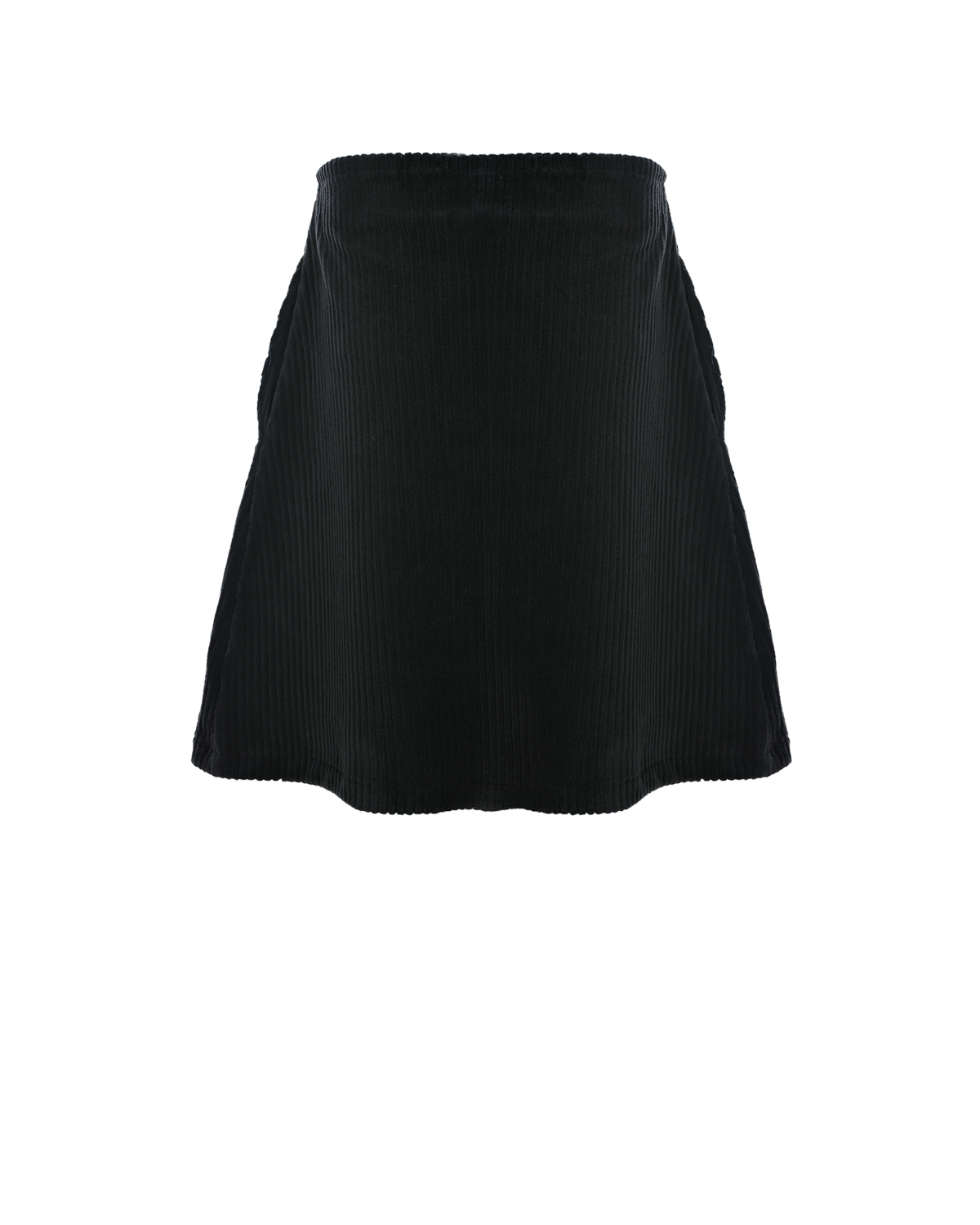 Черная вельветовая юбка DKNY детская, размер 140, цвет черный - фото 1