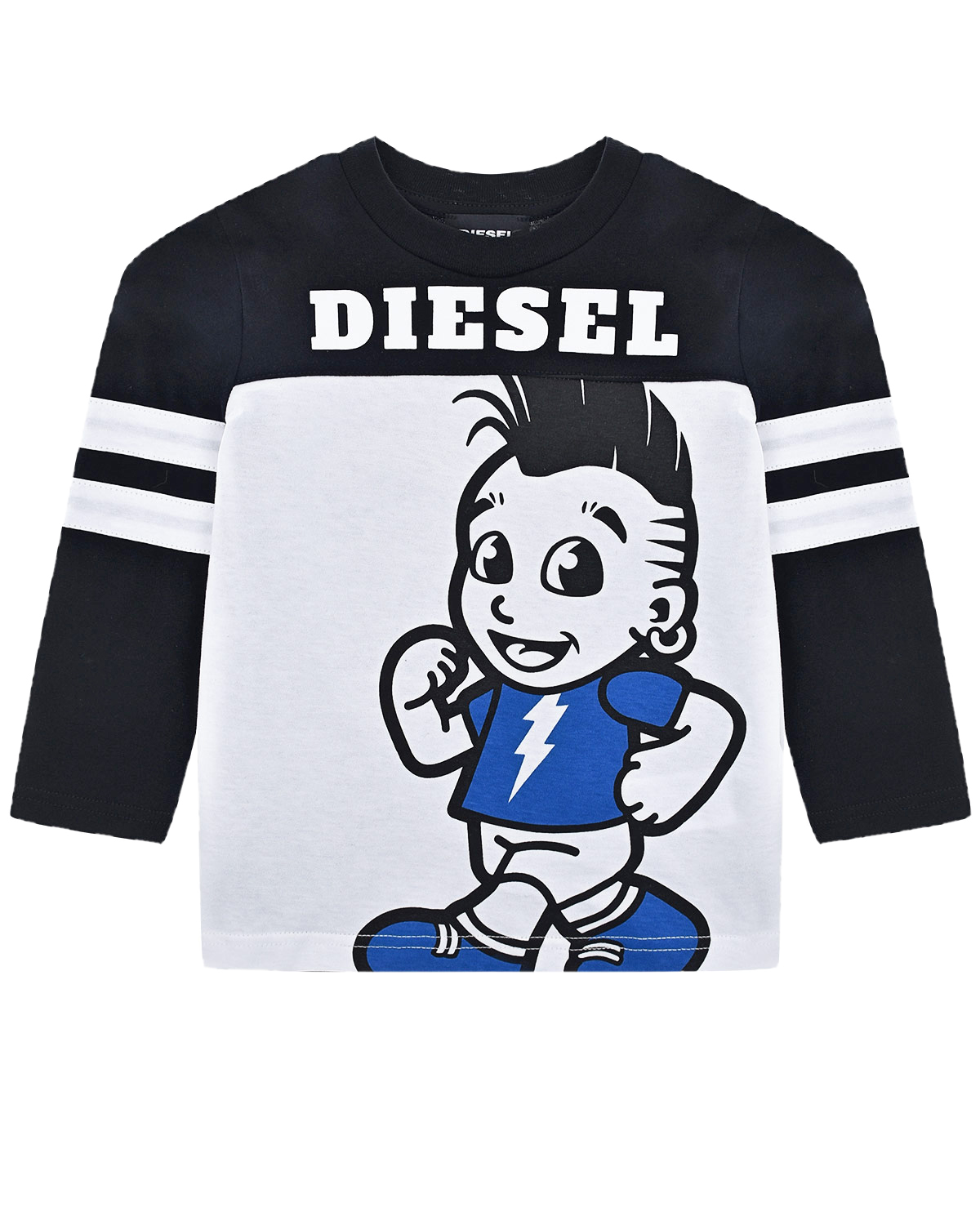 

Толстовка color block с принтом Diesel детская, Мультиколор, Толстовка color block с принтом Diesel детская