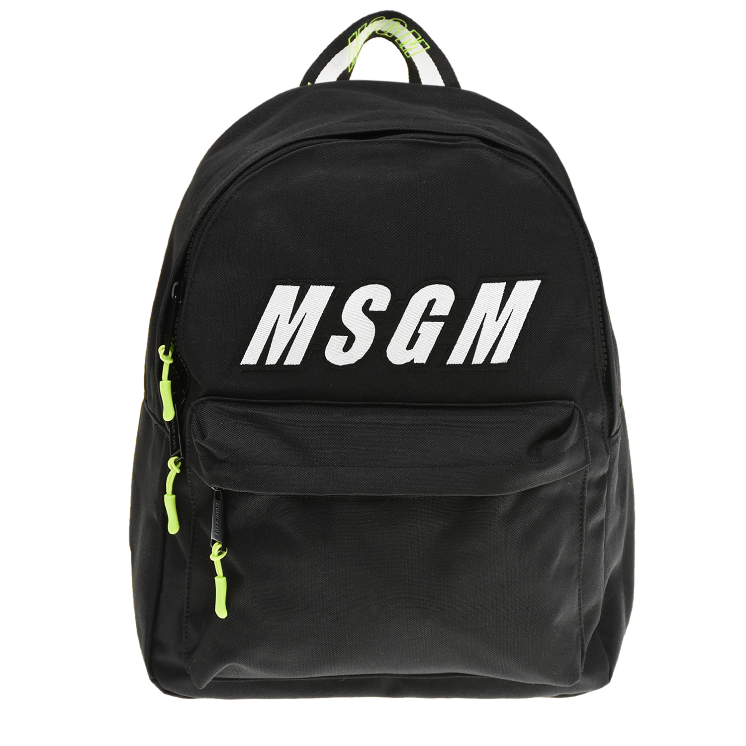 Рюкзак с неоновой отделкой, 37х15х37 см MSGM детский, размер unica, цвет черный