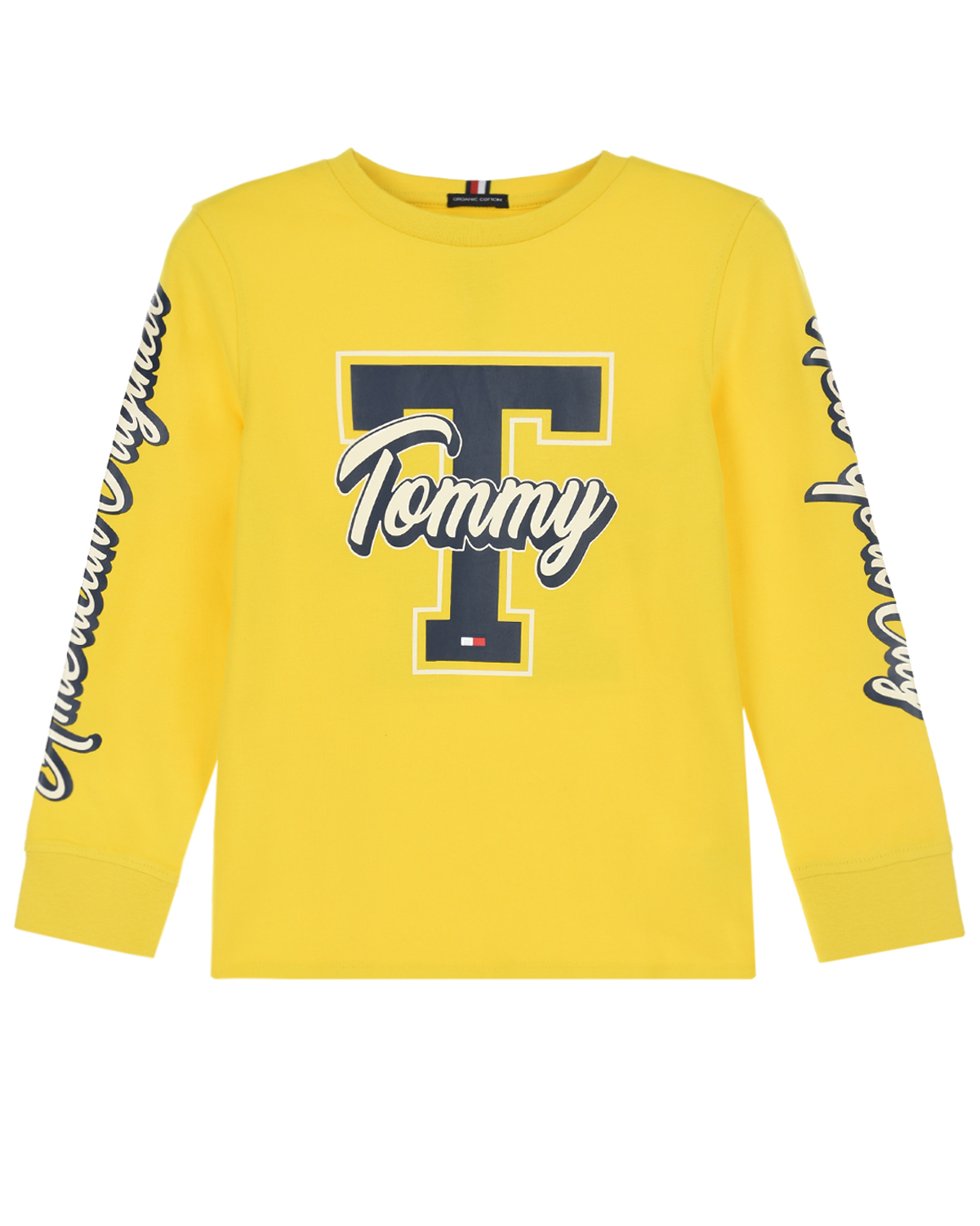 Желтая толстовка с логотипом Tommy Hilfiger детская, размер 104, цвет желтый - фото 1
