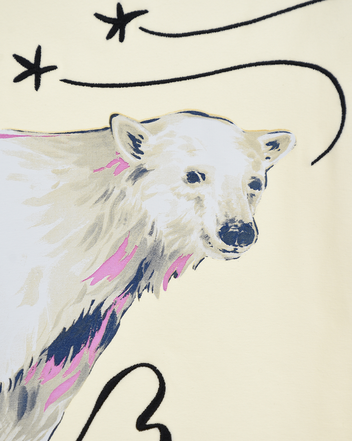 Толстовка с принтом "белый медведь" Moncler детская, размер 110 - фото 3