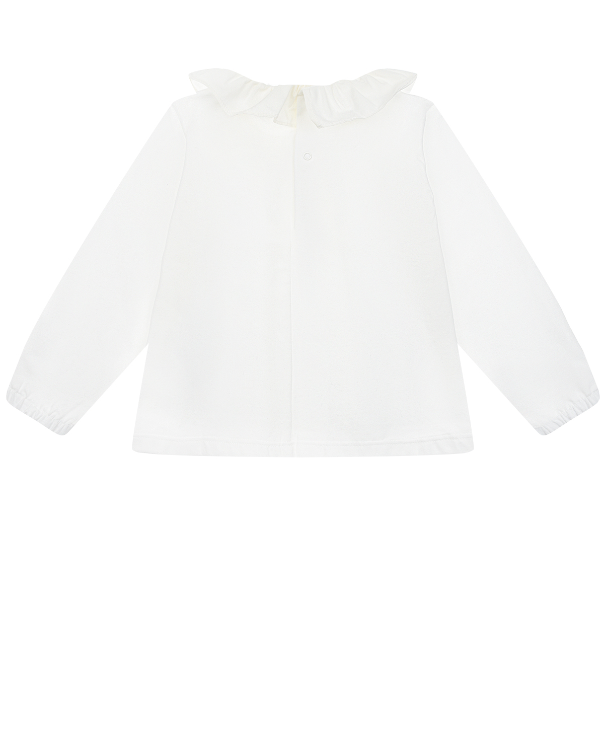 Белая блуза с вышивкой "plant flower" Aletta детская, размер 98, цвет белый - фото 2
