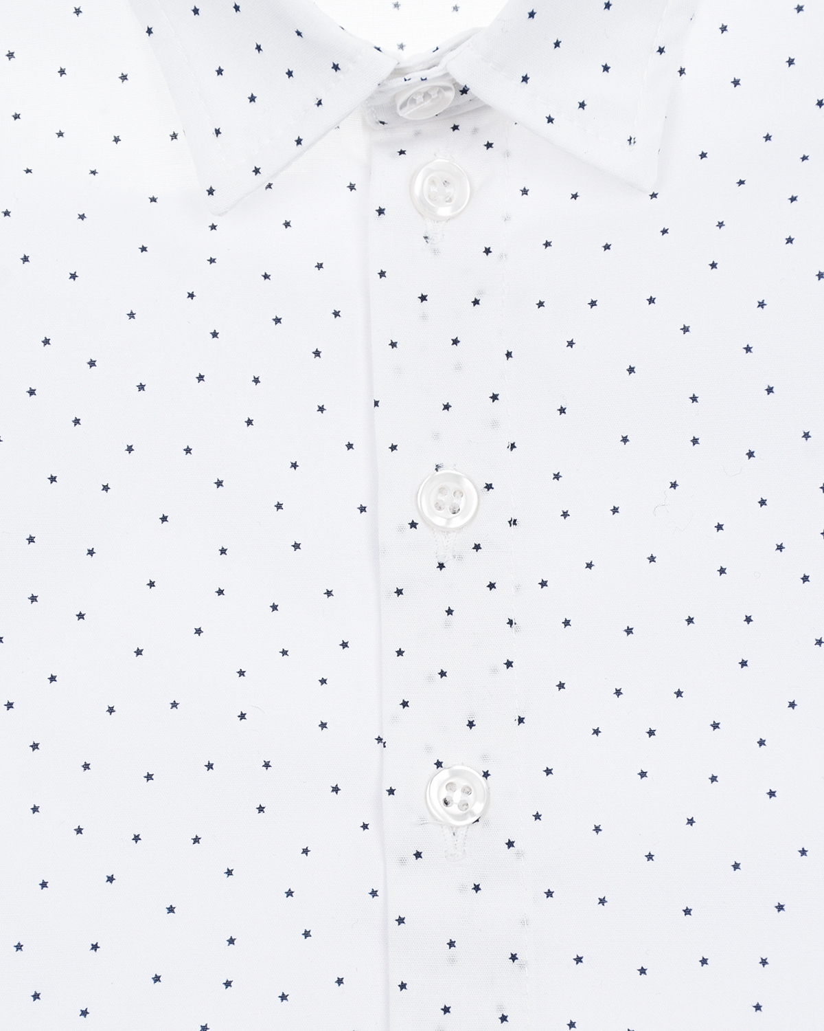 Белая рубашка с черными звездами Aletta детская, размер 80, цвет белый - фото 3