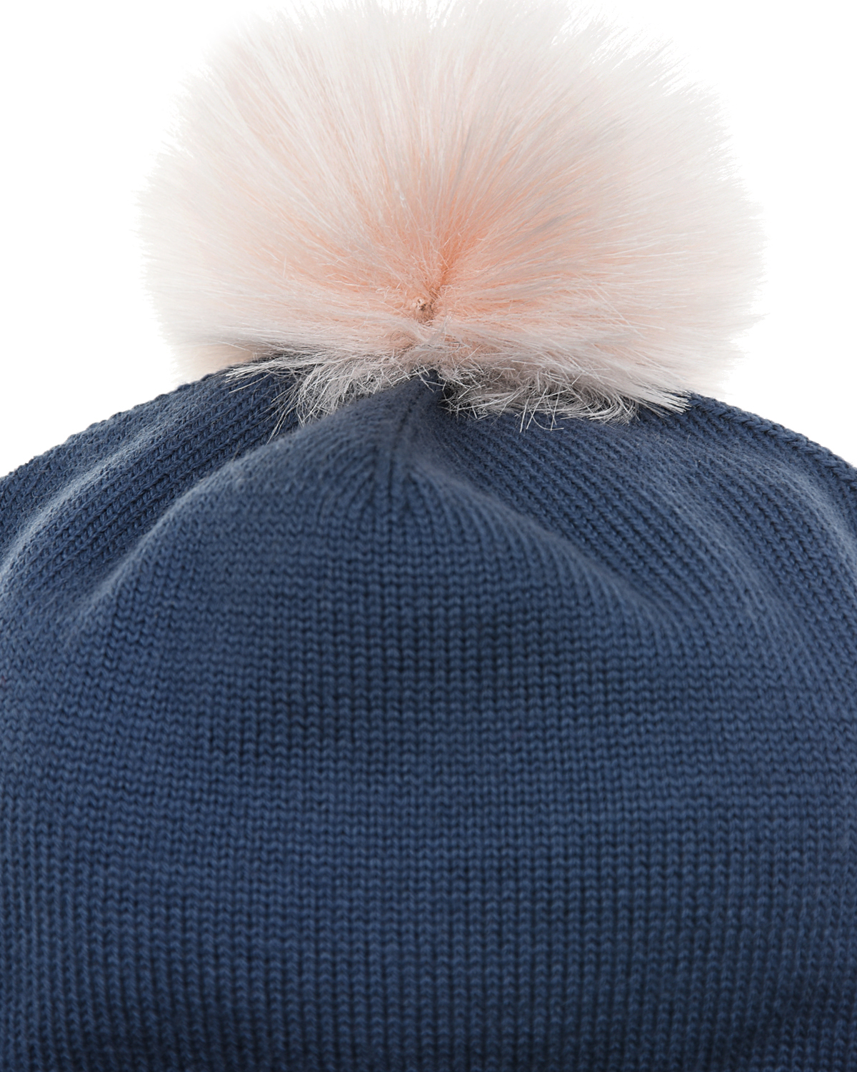 Комплект из шапки с помпоном и шарфа, синий Emporio Armani детский, размер S - фото 7