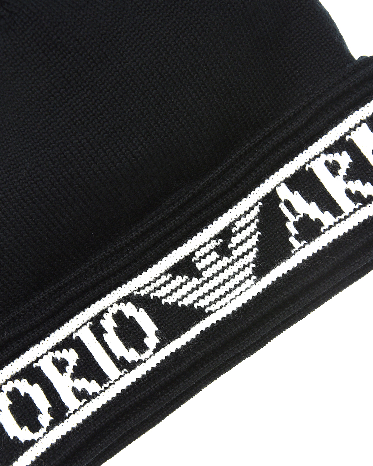 Комплект из шапки с помпоном и шарфа, черный Emporio Armani детский, размер M - фото 6