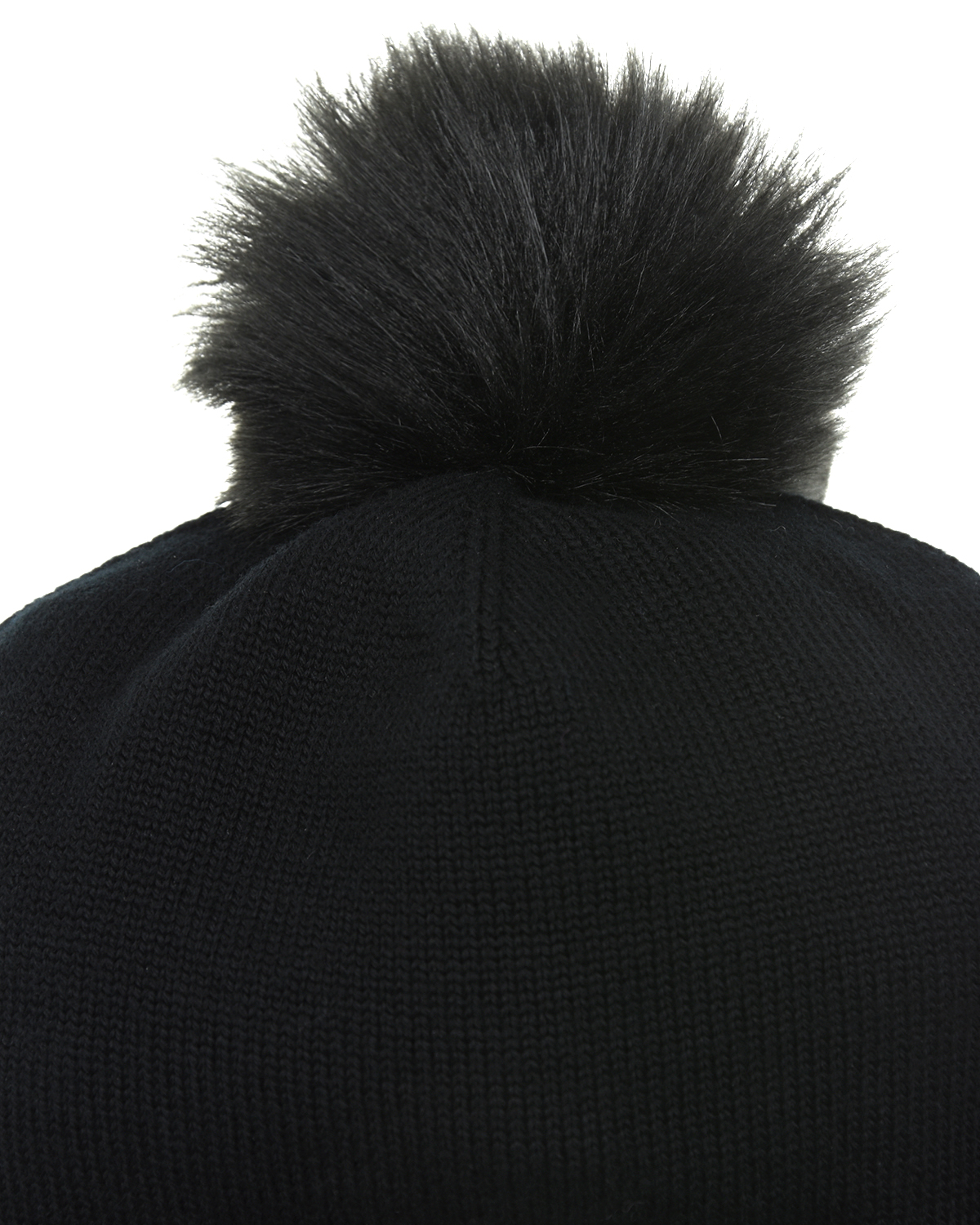 Комплект из шапки с помпоном и шарфа, черный Emporio Armani детский, размер M - фото 7