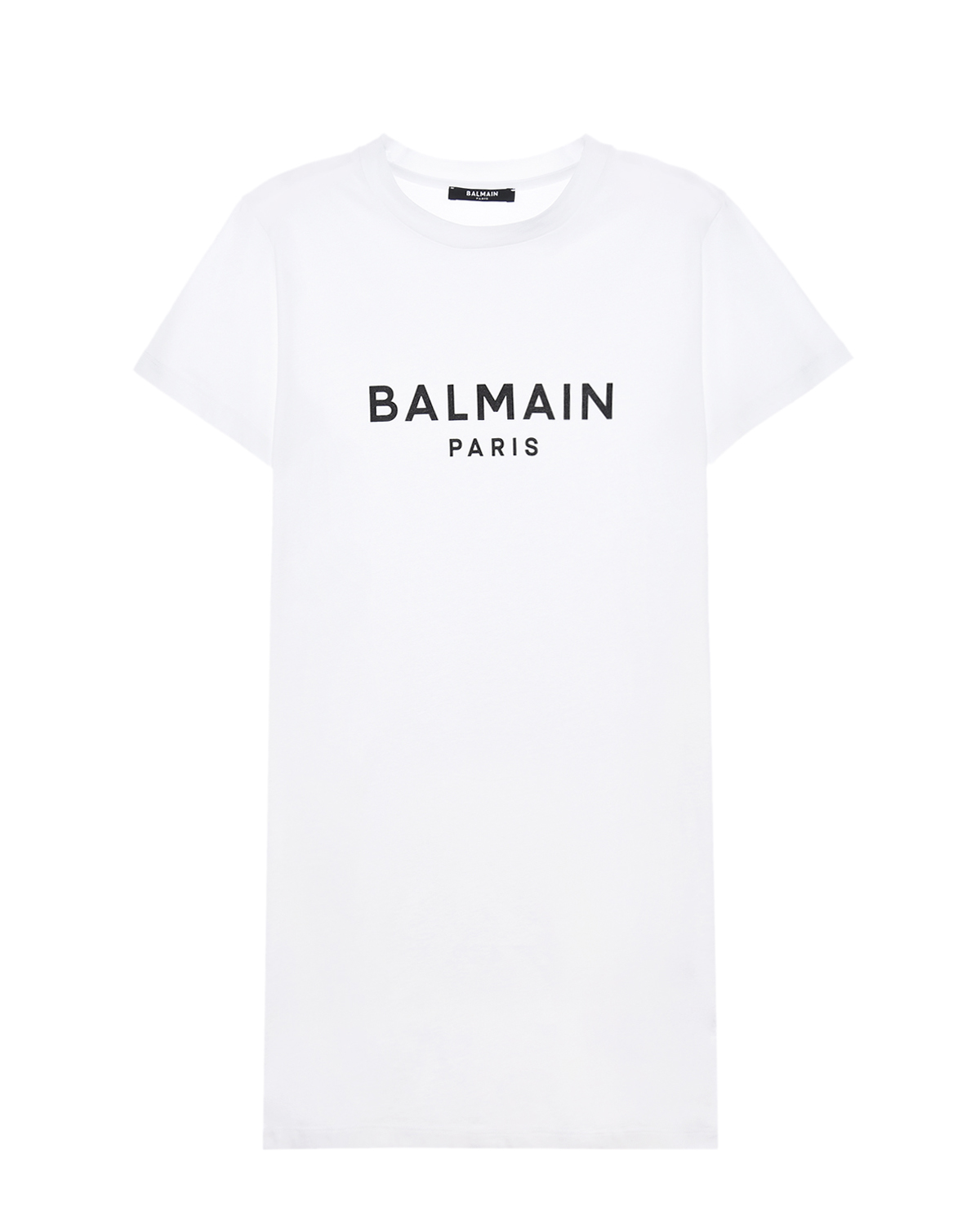 

Белая туника с логотипом Balmain детская, Белый, Белая туника с логотипом Balmain детская