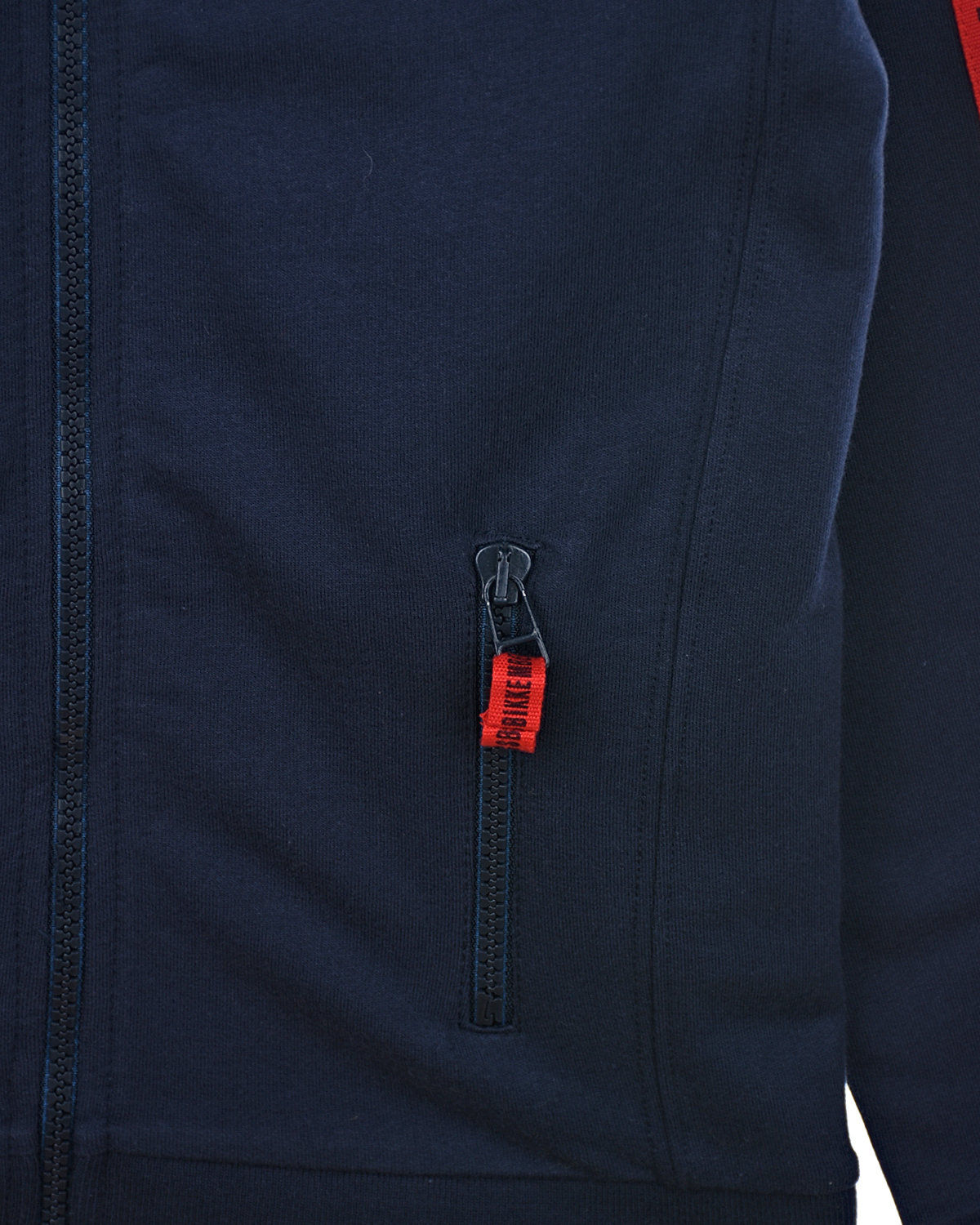 Спортивная куртка с красными лампасами Bikkembergs детская, размер 116, цвет нет цвета - фото 4