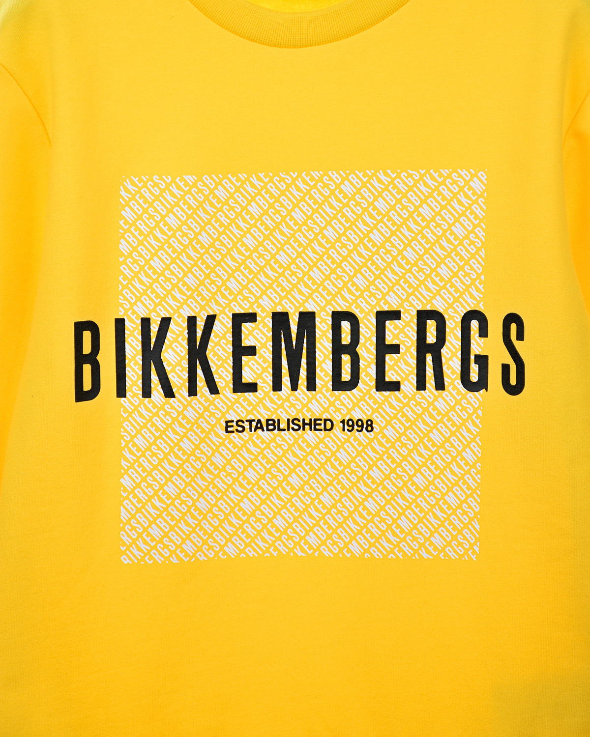 Желтый свитшот с логотипом Bikkembergs детский, размер 116, цвет нет цвета - фото 4