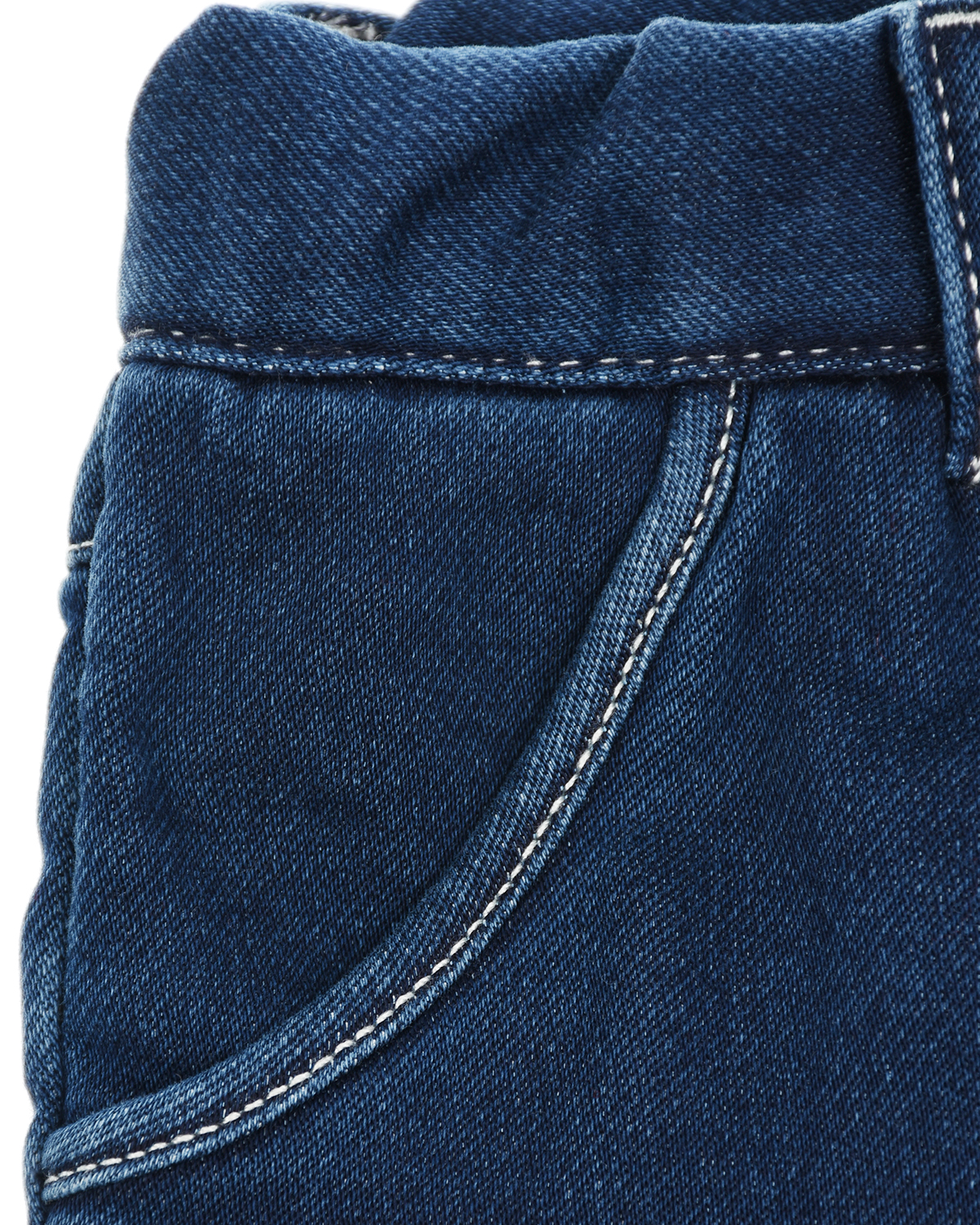 Синие джинсы прямого кроя Chloe детские, размер 86, цвет синий - фото 3