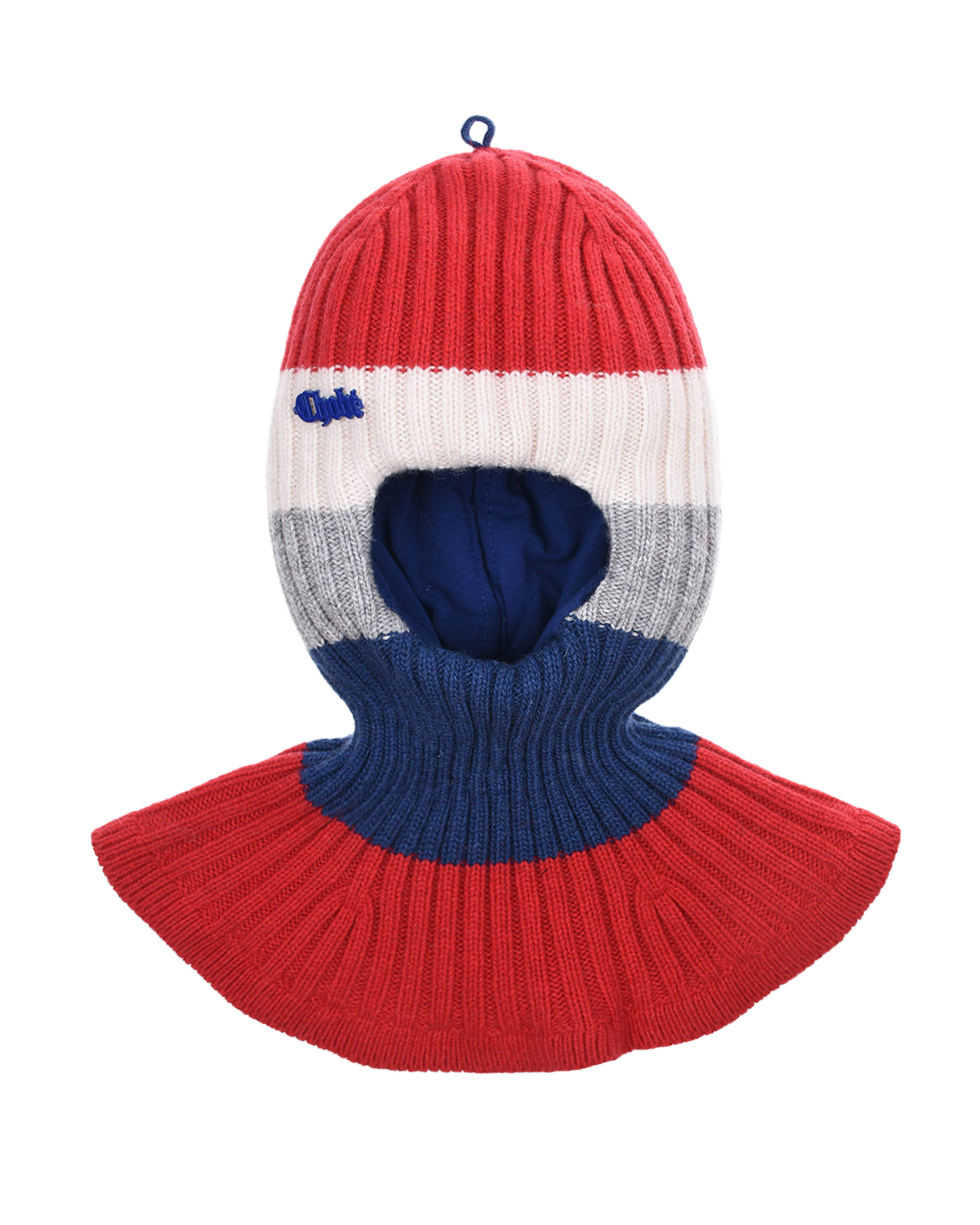 Шапка-шлем утепленная колорблок Chobi детская, размер 48/50, цвет красный - фото 2