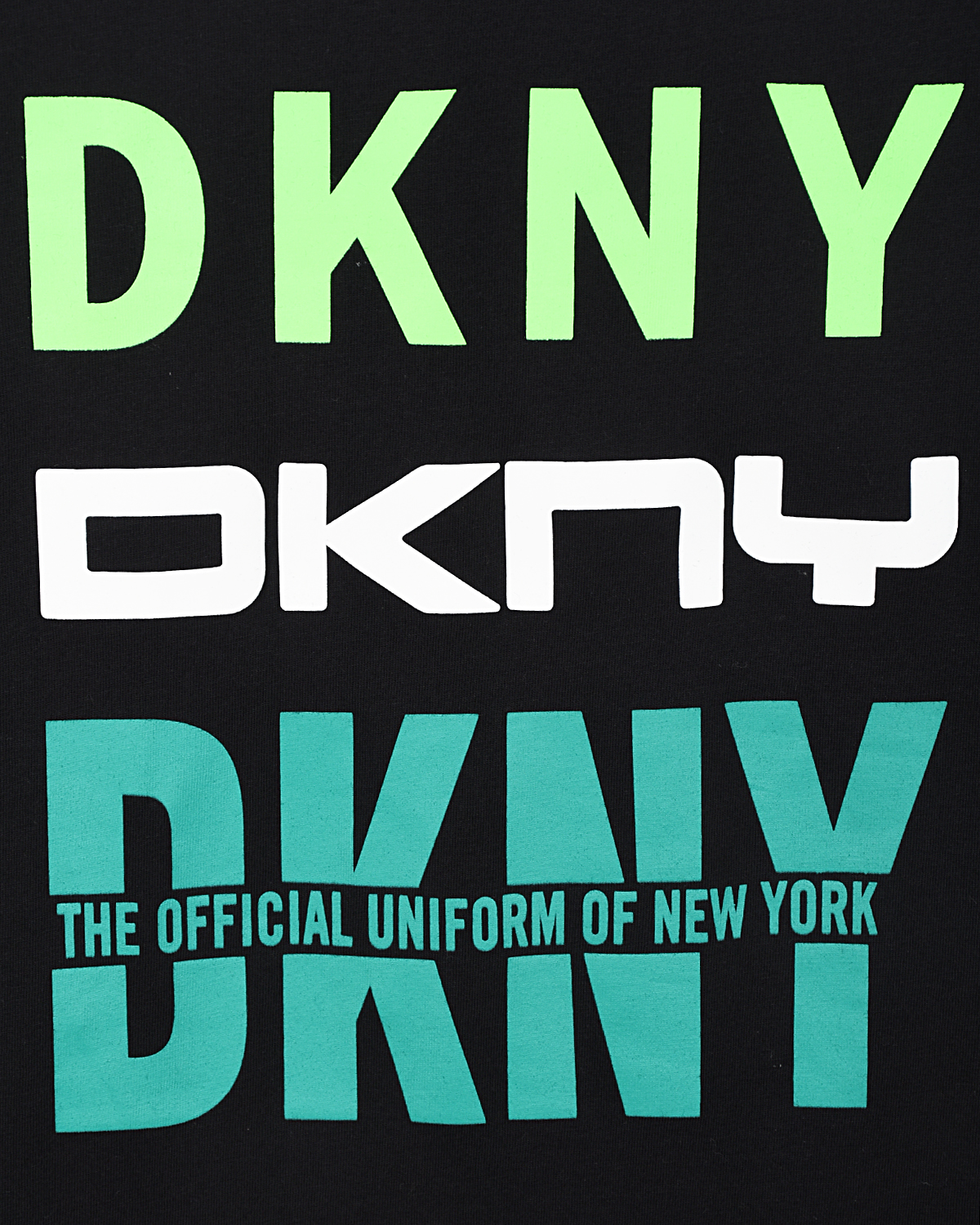 Черная толстовка с логотипом DKNY детская, размер 152, цвет черный - фото 3
