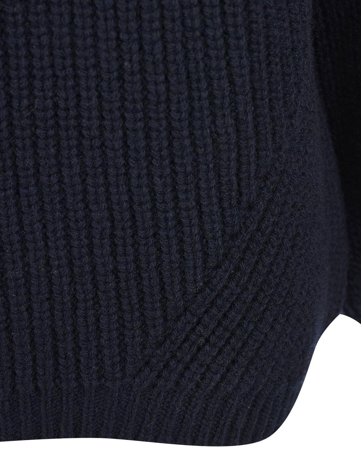 Темно-синий джемпер с объемными рукавами DROMe, размер 42, цвет серый - фото 6