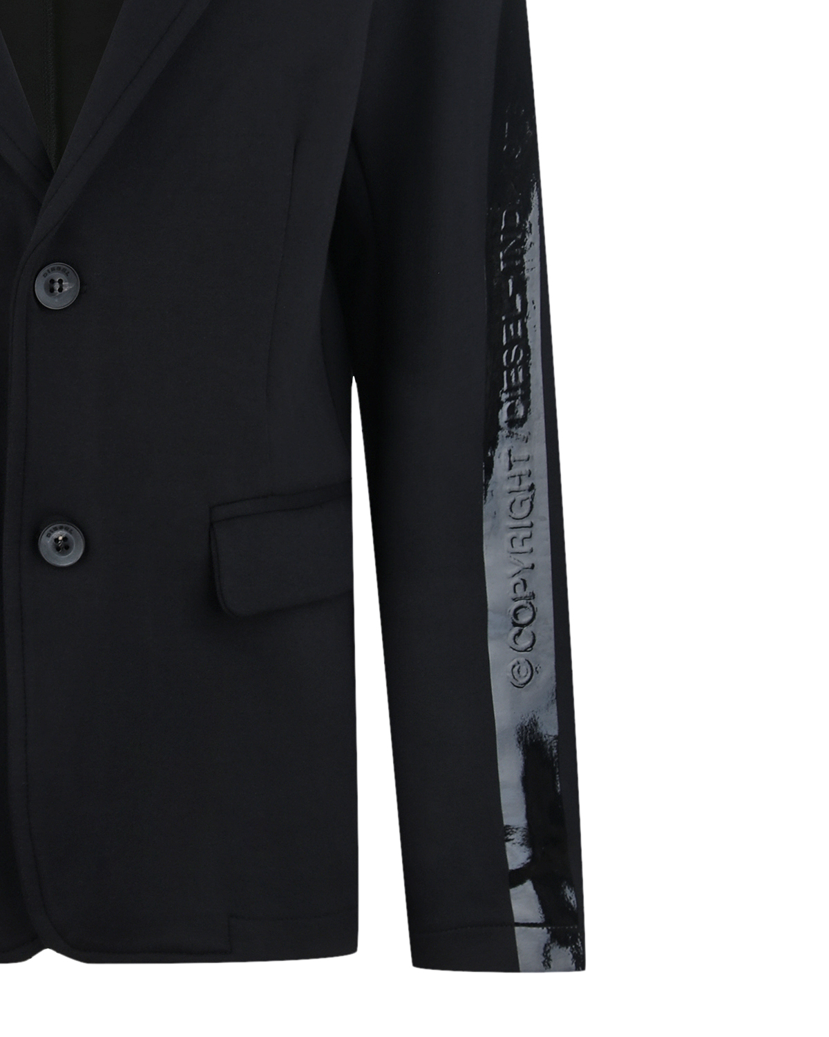 Черный пиджак с капюшоном Diesel детский, размер 140 - фото 3
