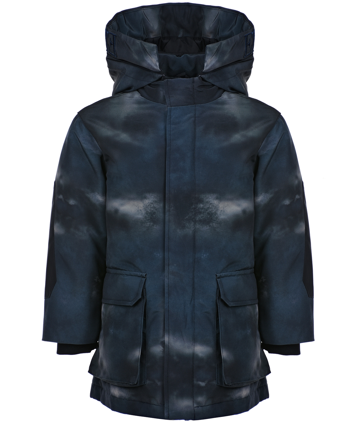 Куртка-парка с принтом тай-дай Emporio Armani детская, размер 110, цвет мультиколор - фото 1