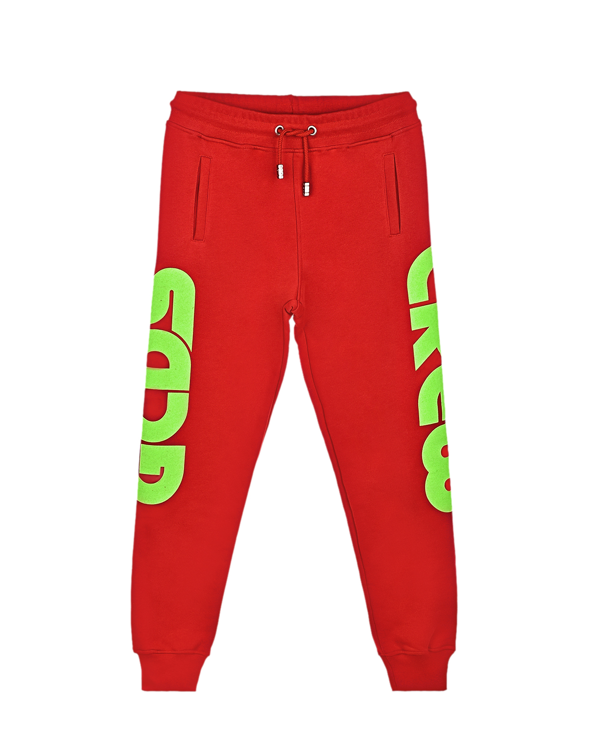 Красные спортивные брюки для мальчиков GCDS детские, размер 140, цвет мультиколор - фото 1