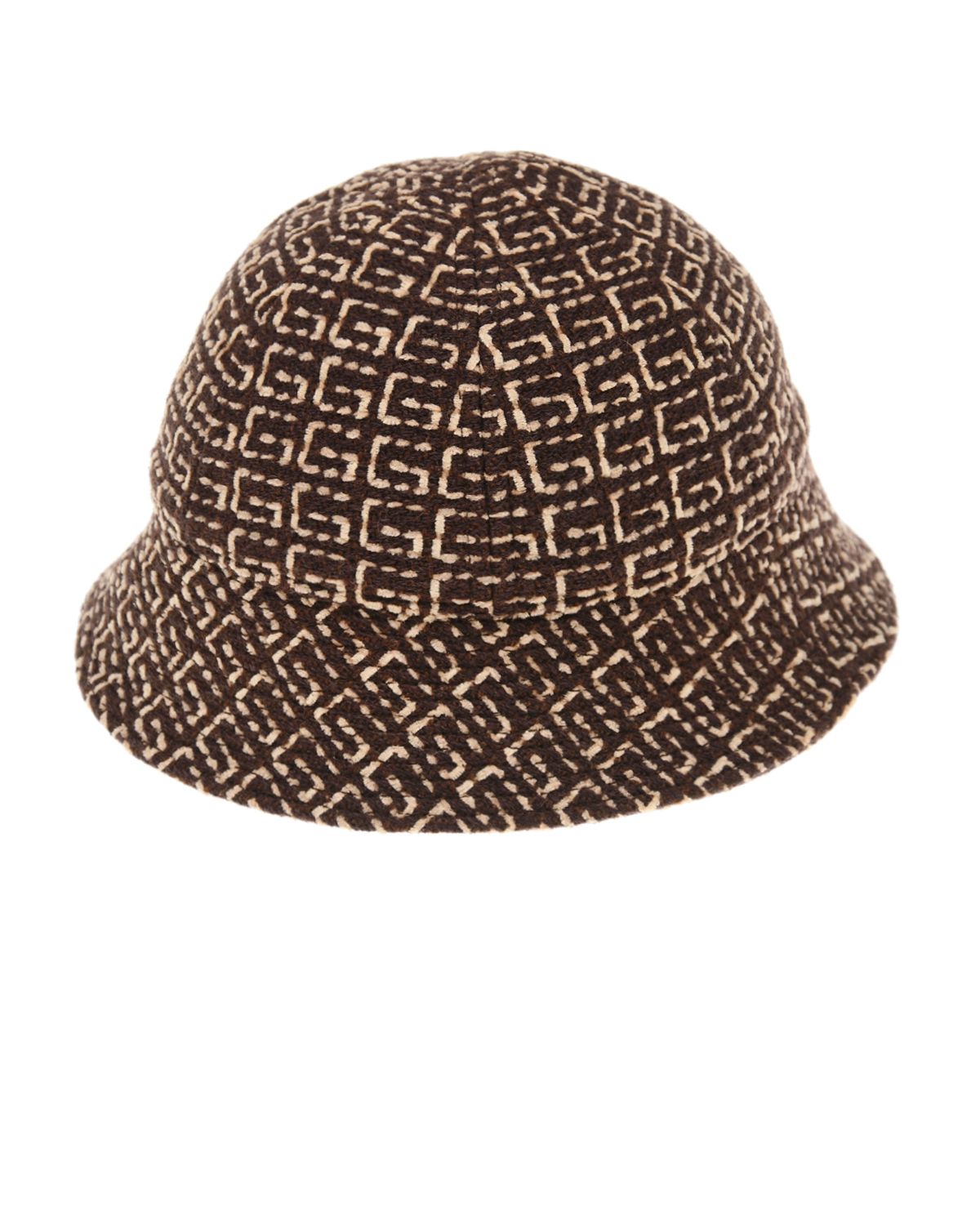 Коричневая шляпа со сплошным логотипом GUCCI детская, размер L, цвет коричневый - фото 2