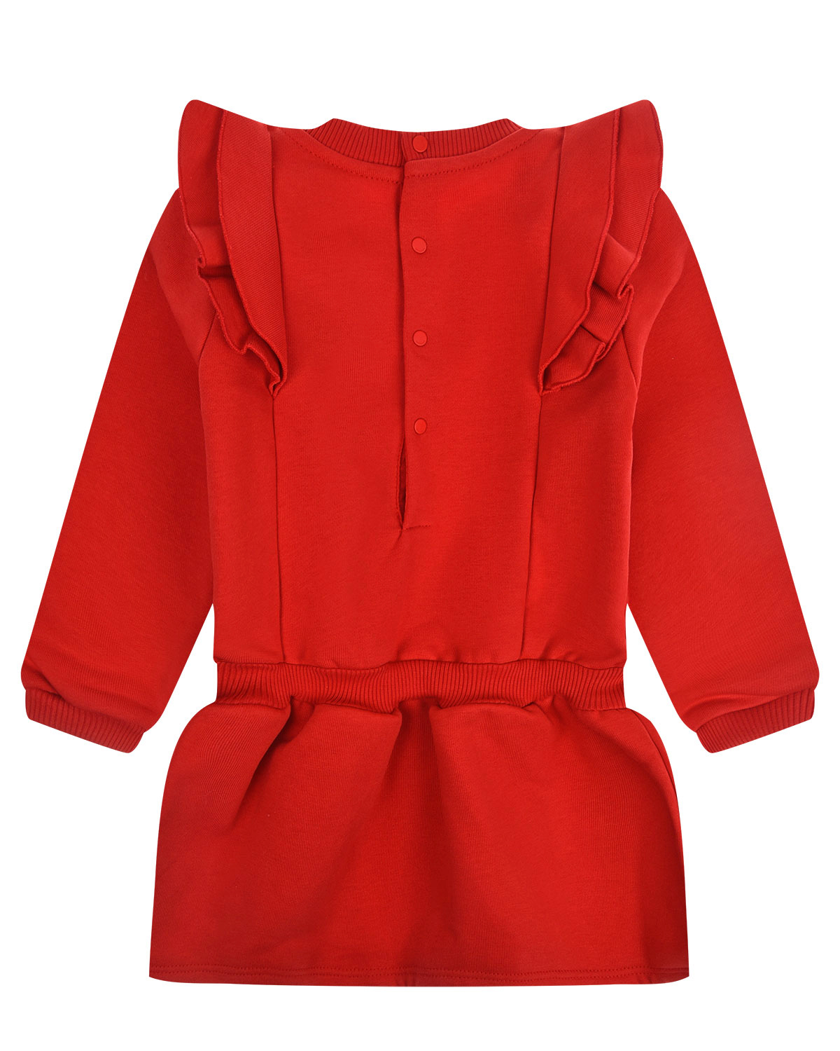 Красное платье с золотым логотипом Givenchy детское, размер 80, цвет красный - фото 2