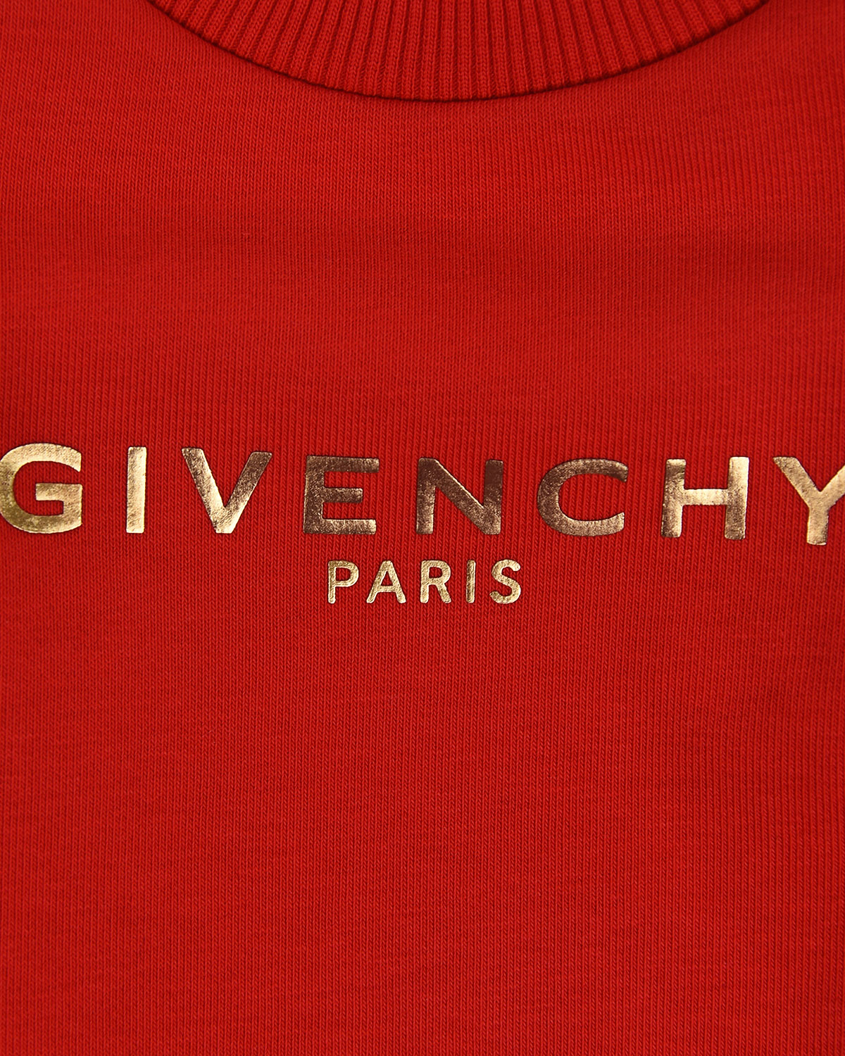 Красное платье с золотым логотипом Givenchy детское, размер 80, цвет красный - фото 3
