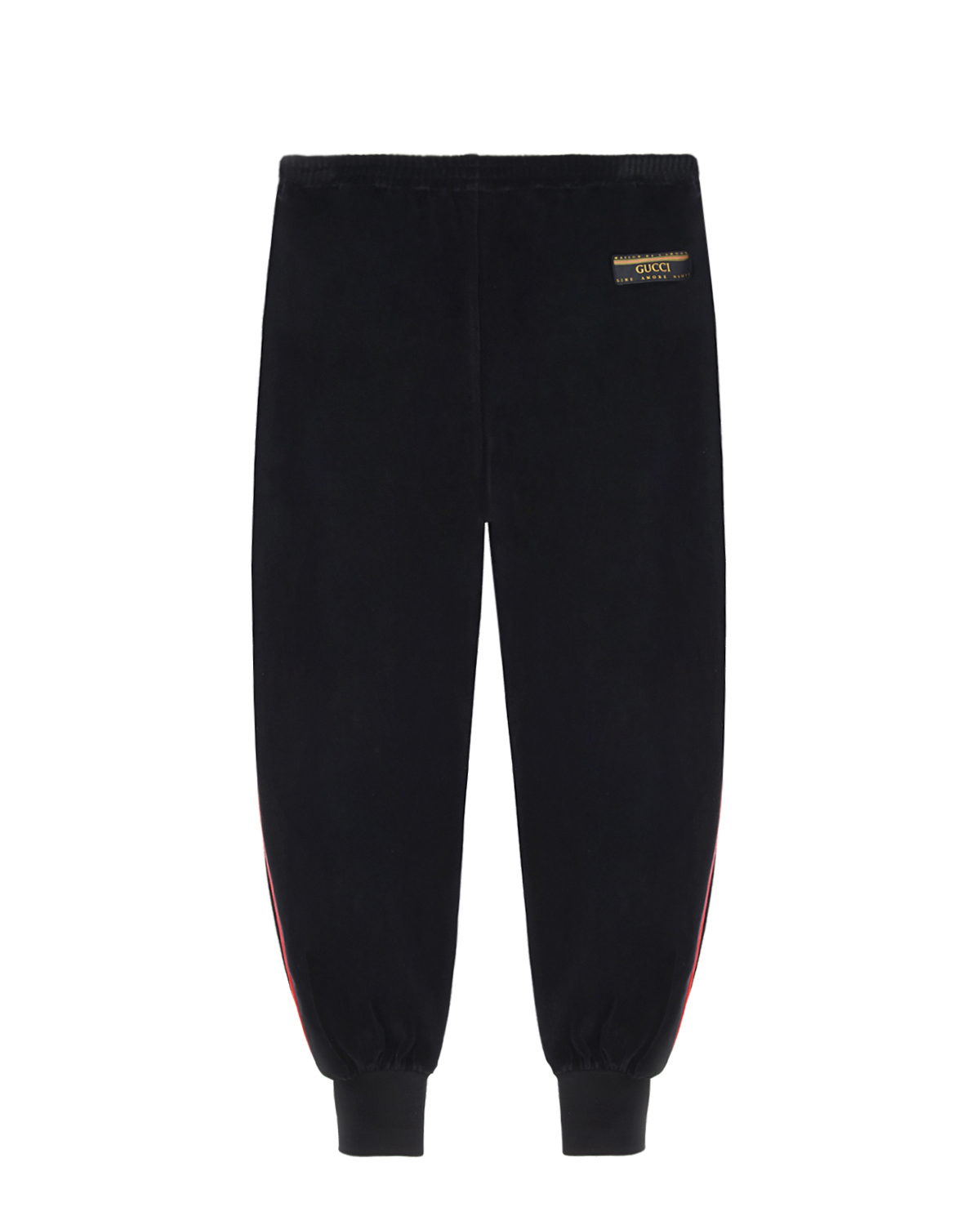 Черные спортивные брюки из велюра GUCCI детские, размер 104, цвет черный - фото 2