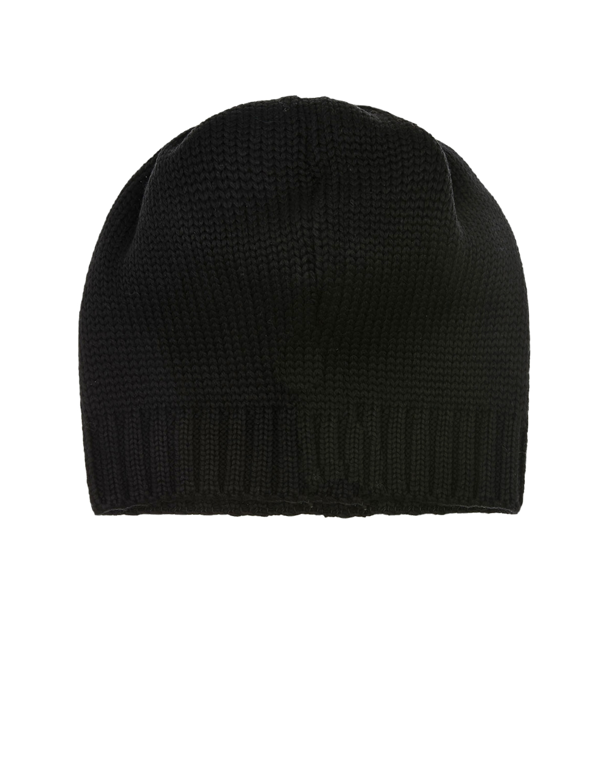 Шерстяная шапка с декором "звездочки и сердечки" Il Trenino детская, размер 55, цвет черный - фото 2