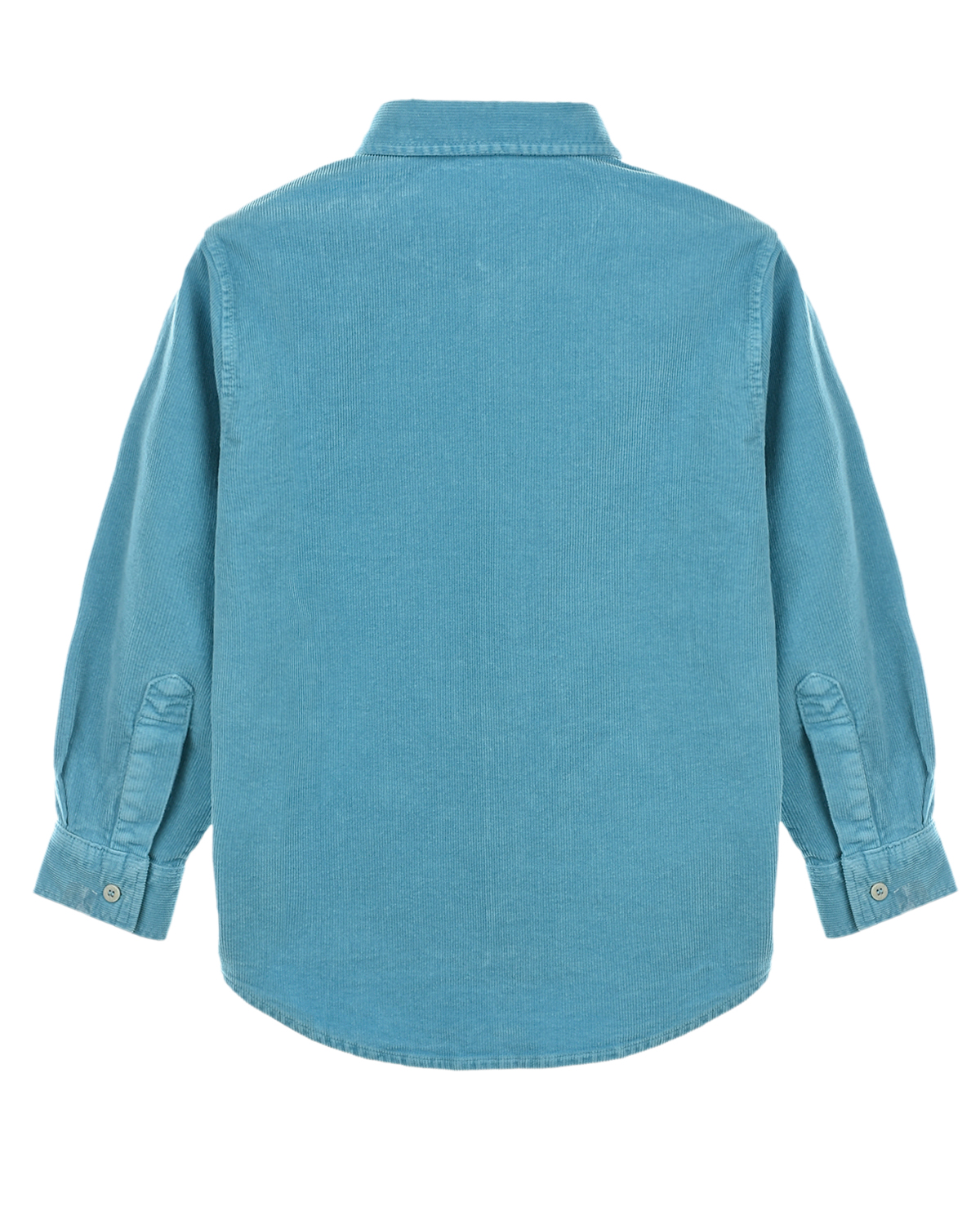 Голубая рубашка из вельвета IL Gufo детская, размер 104, цвет голубой - фото 2