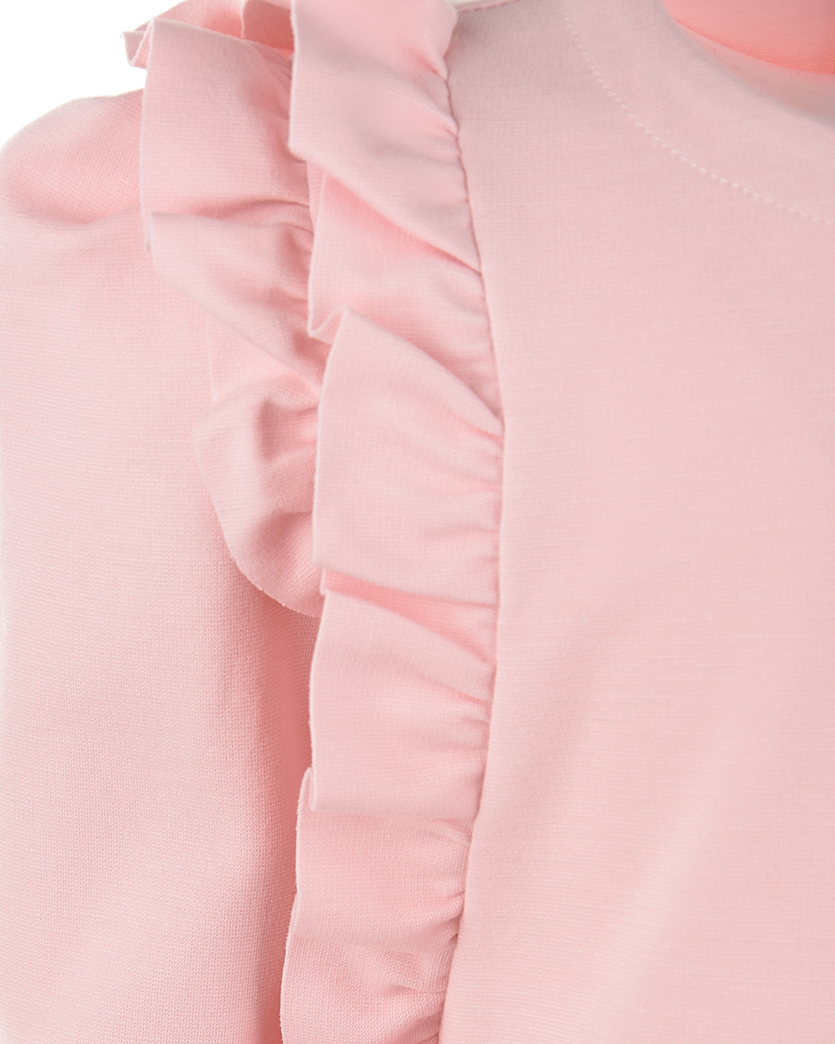 Розовое платье с рюшами IL Gufo детское, размер 110, цвет розовый - фото 3