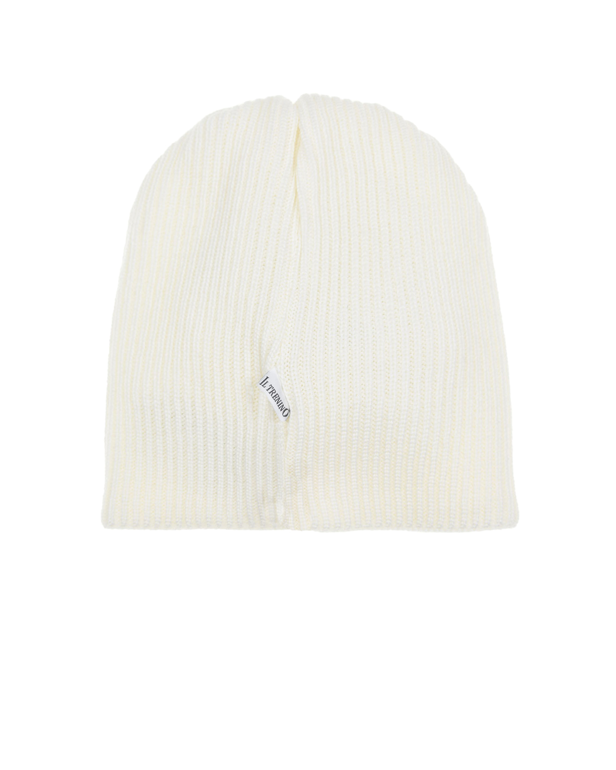 Белая шерстяная шапка с сердечками Il Trenino детская, размер 53, цвет белый - фото 2