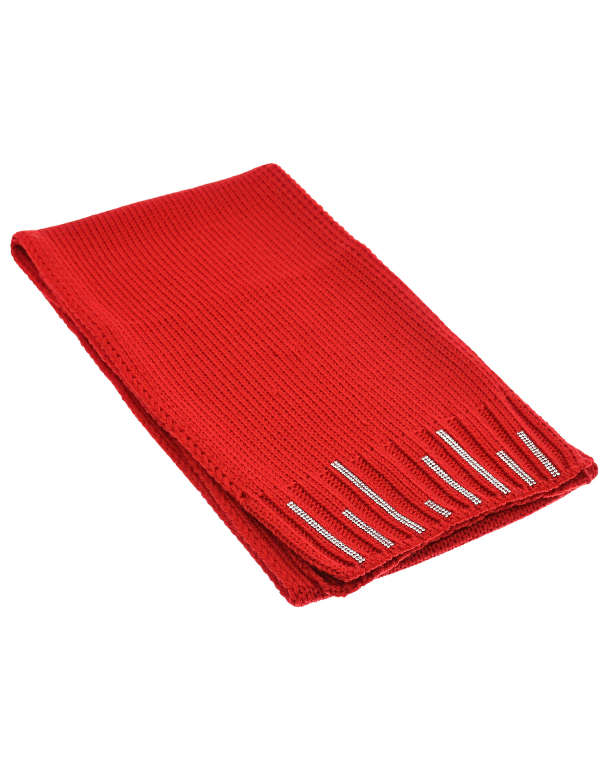 Красный шарф со стразами Joli Bebe детский, размер unica