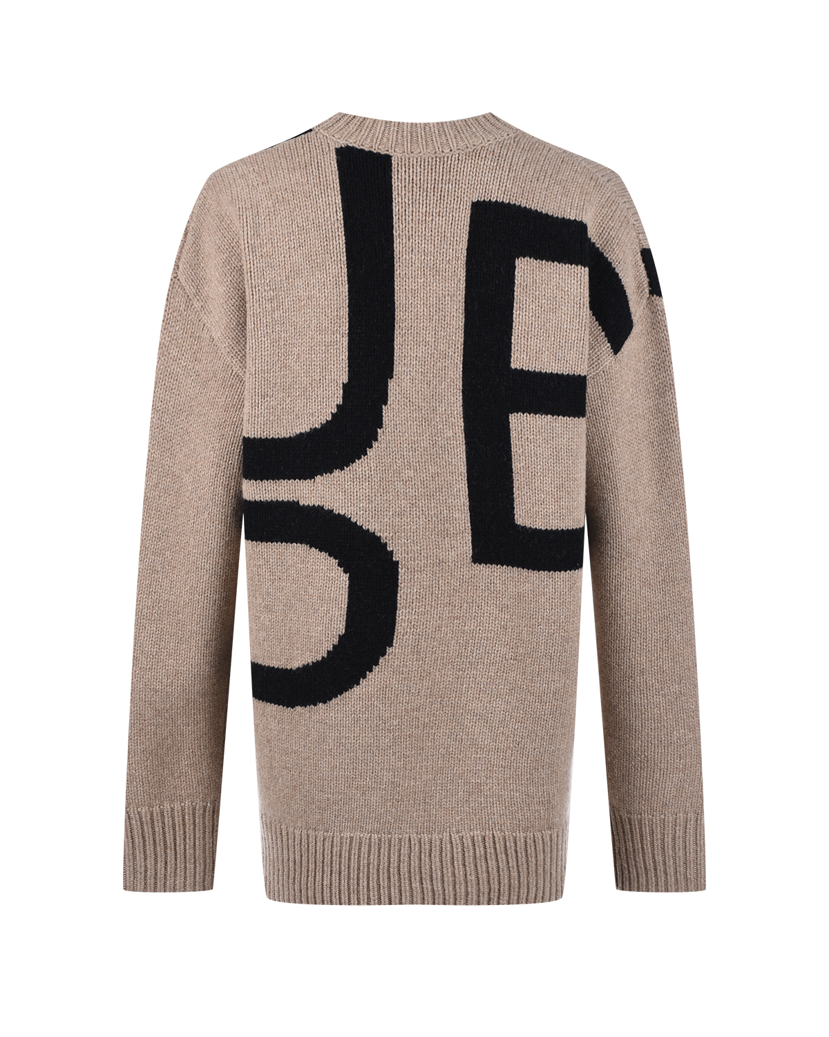 Коричневый свитер с логотипом Joseph, размер 42, цвет серый - фото 3