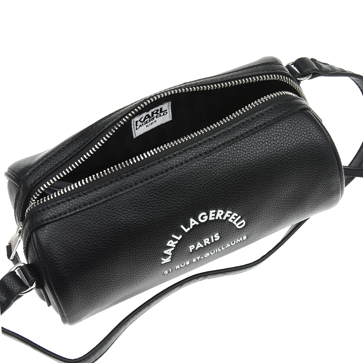 Черная сумка-футляр, 20x11x10 см Karl Lagerfeld kids детская, размер unica, цвет черный - фото 4