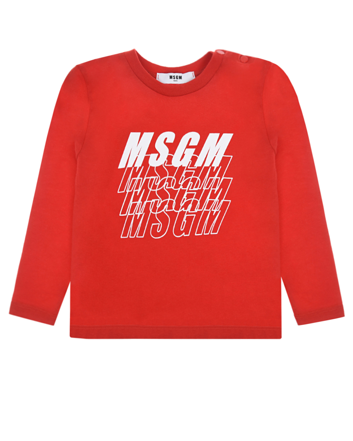 

Красная толстовка с логотипом MSGM детская, Красный, Красная толстовка с логотипом MSGM детская