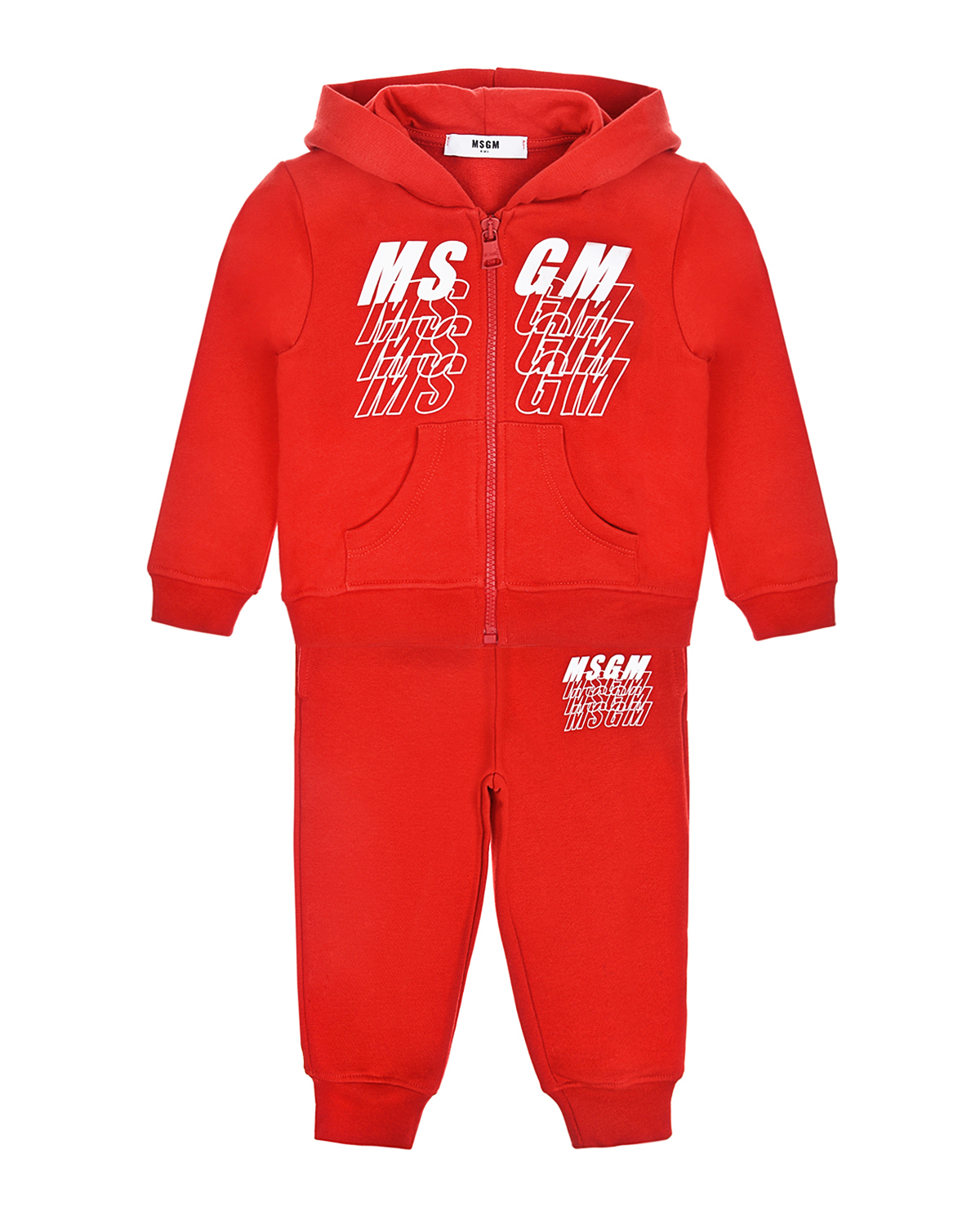 Красный спортивный костюм MSGM детский, размер 80 - фото 1