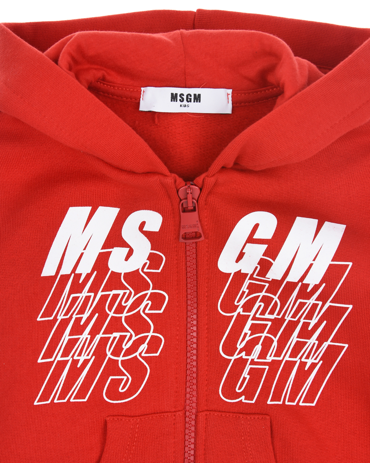 Красный спортивный костюм MSGM детский, размер 80 - фото 5