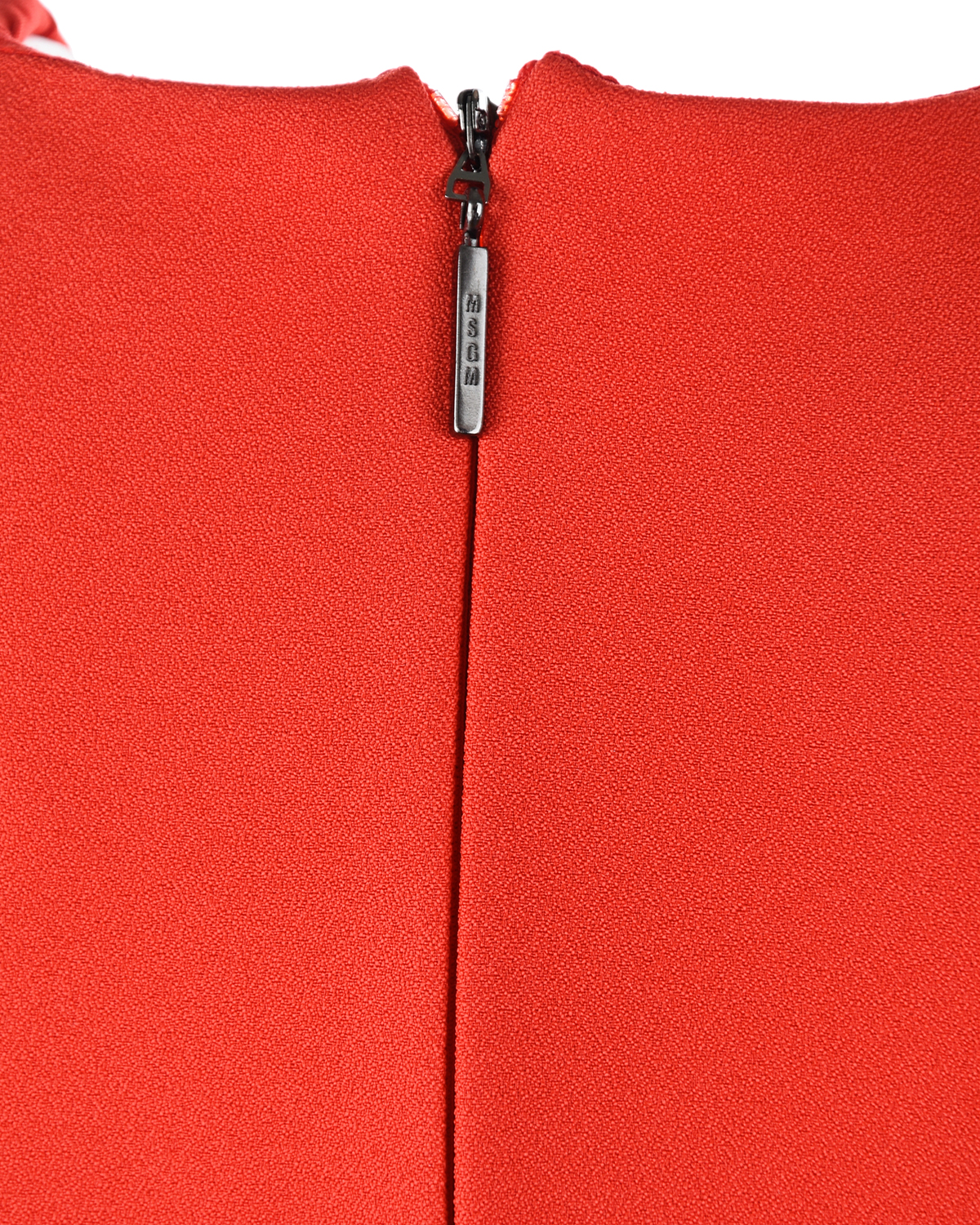 Красное платье с декором в форме сердца MSGM детское, размер 140, цвет красный - фото 3