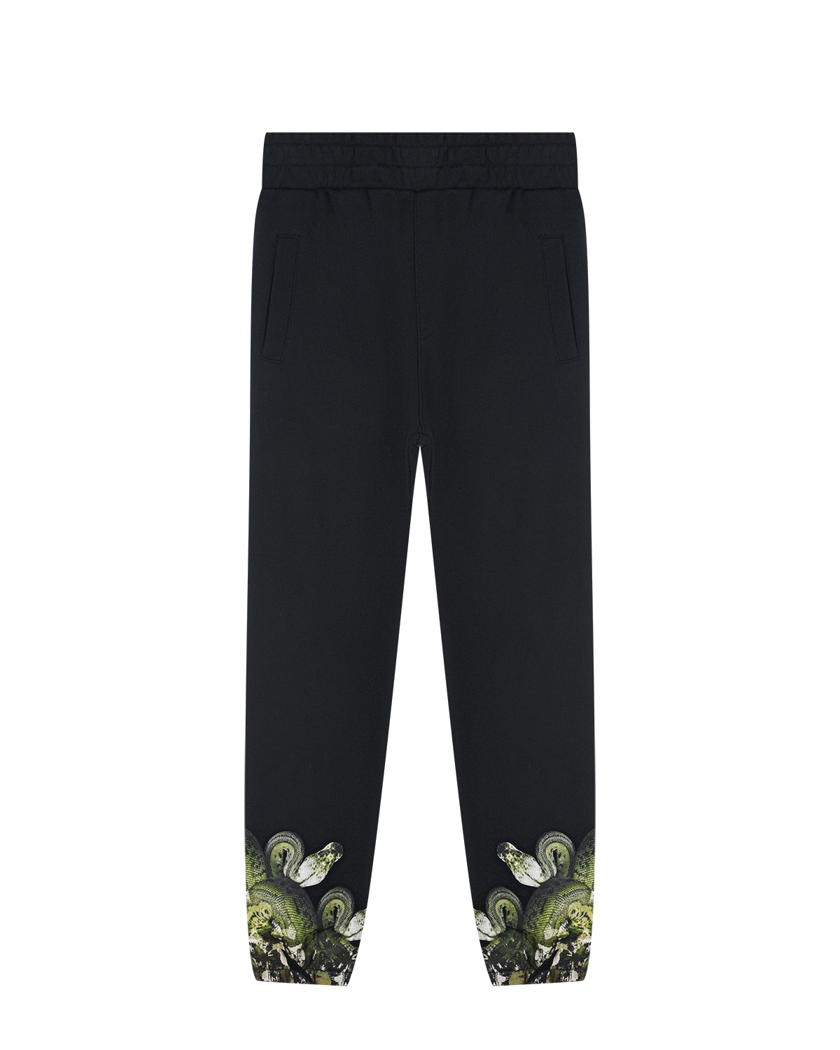 Спортивные брюки с принтом "Удав" Marcelo Burlon детские, размер 128, цвет черный - фото 1