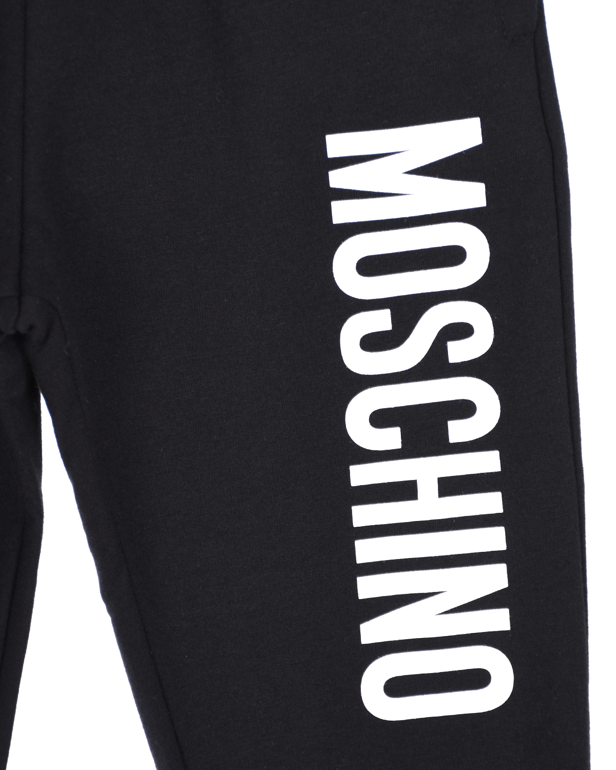 Черные спортивные брюки с логотипом Moschino детские, размер 104, цвет черный - фото 3