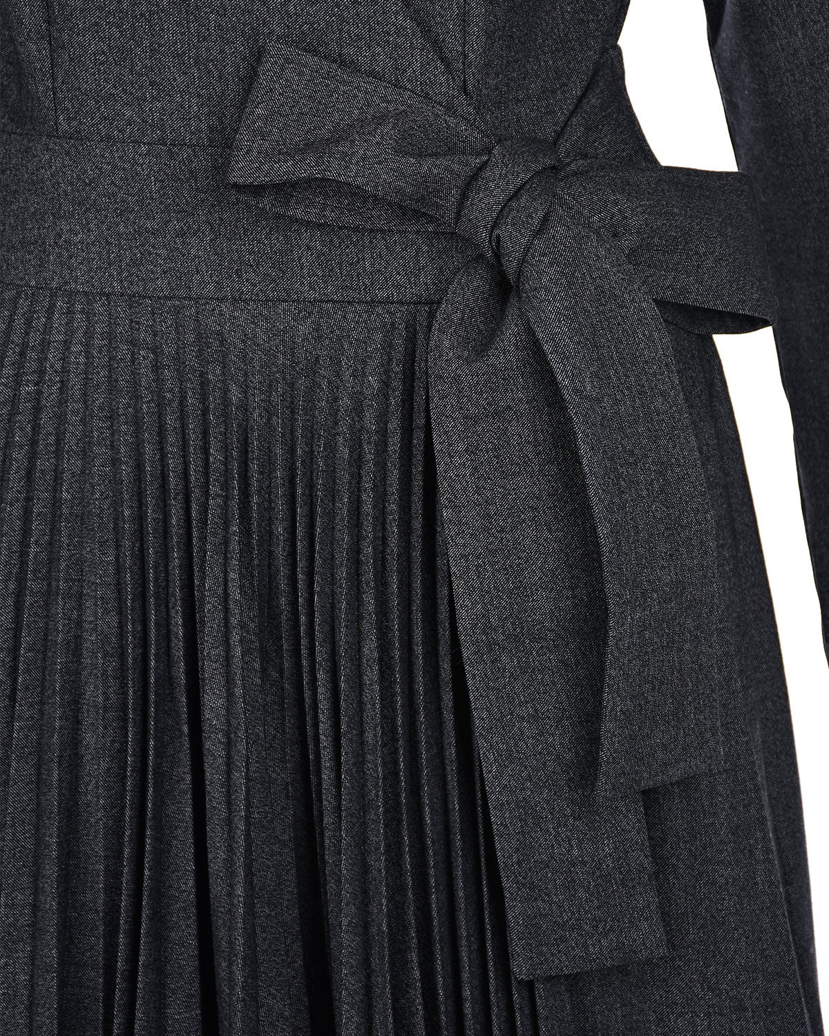 Темно-серое платье из смесовой шерсти Parosh, размер 40, цвет нет цвета - фото 6