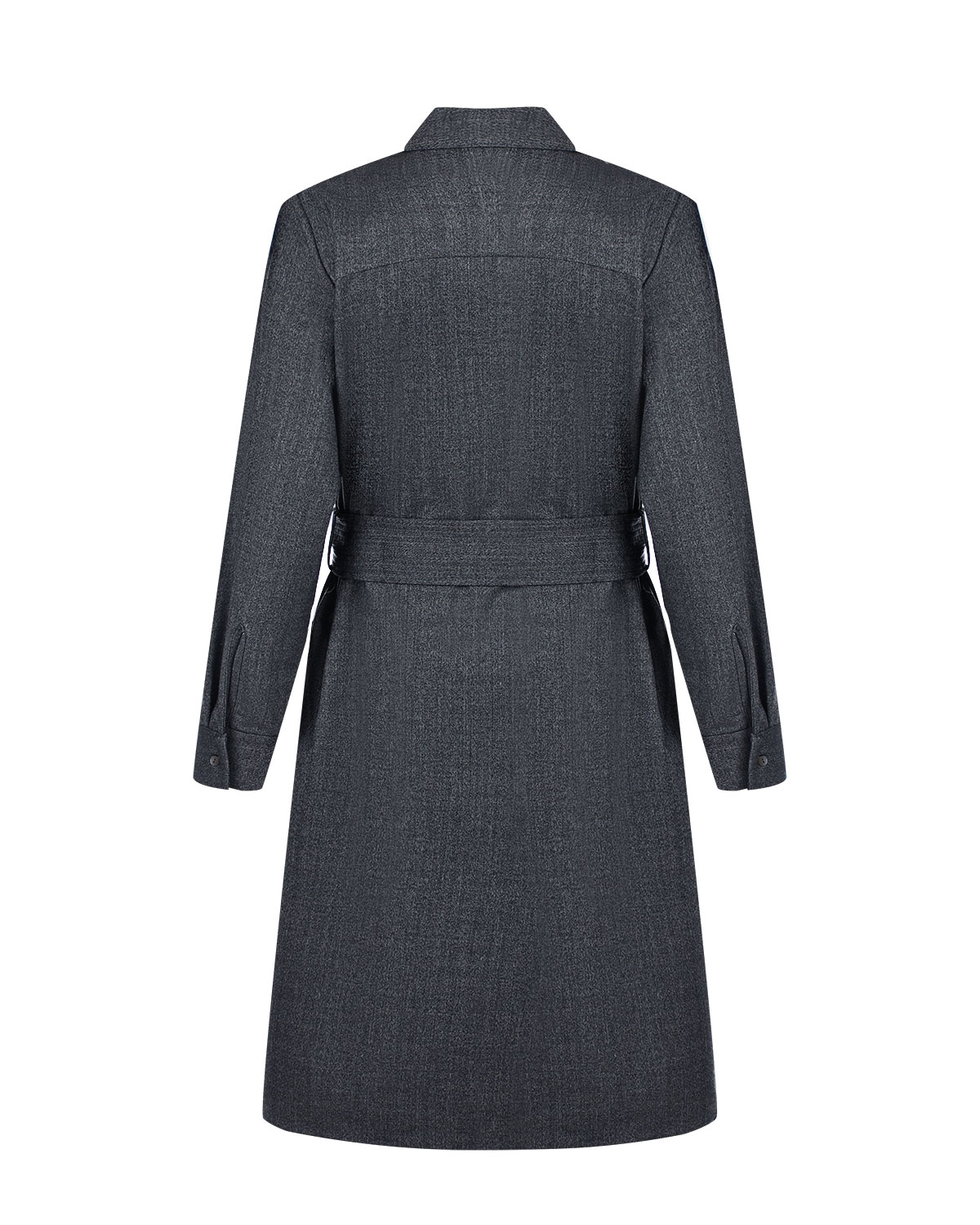 Темно-серое платье с поясом Parosh, размер 40, цвет нет цвета - фото 5