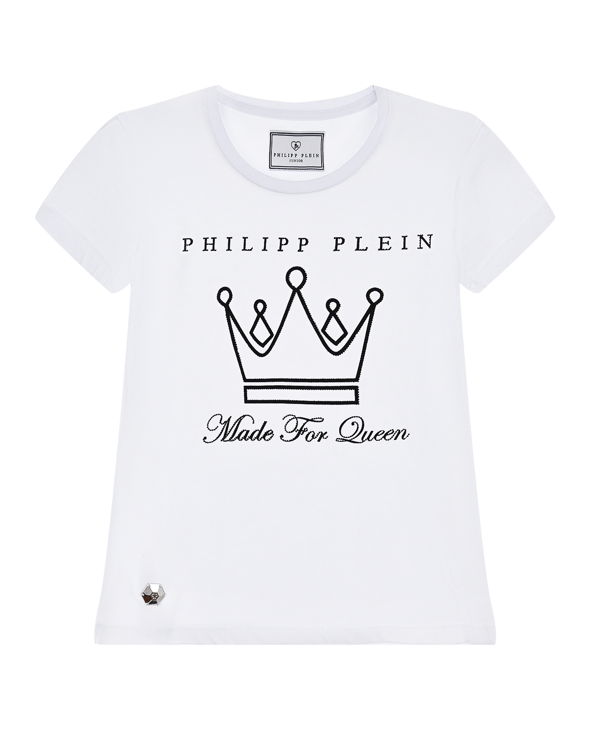 

Футболка с принтом "Made for Queen" Philipp Plein детская, Белый, Футболка с принтом "Made for Queen" Philipp Plein детская