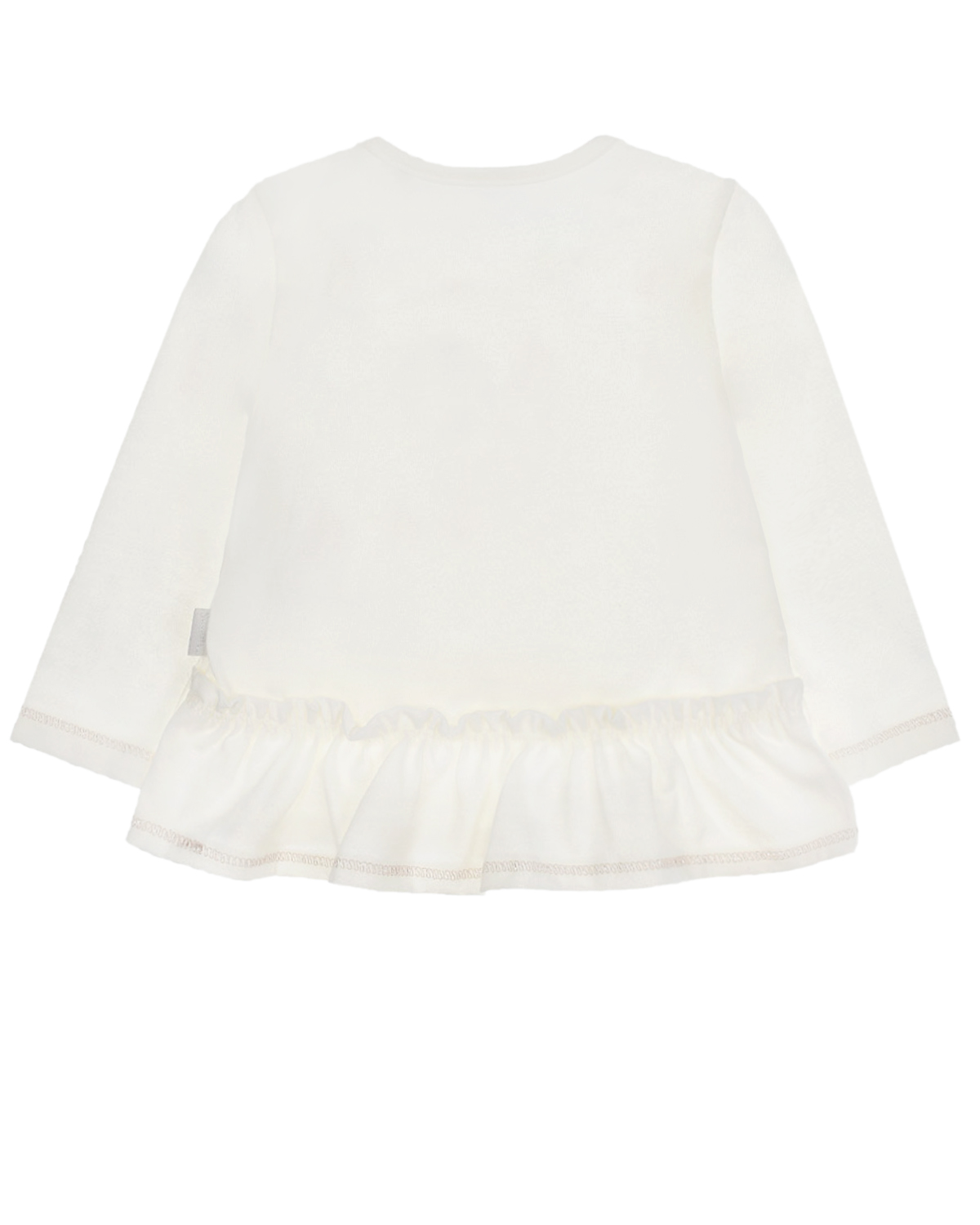 Туника с рюшей на подоле Sanetta Kidswear детская, размер 62, цвет кремовый - фото 2