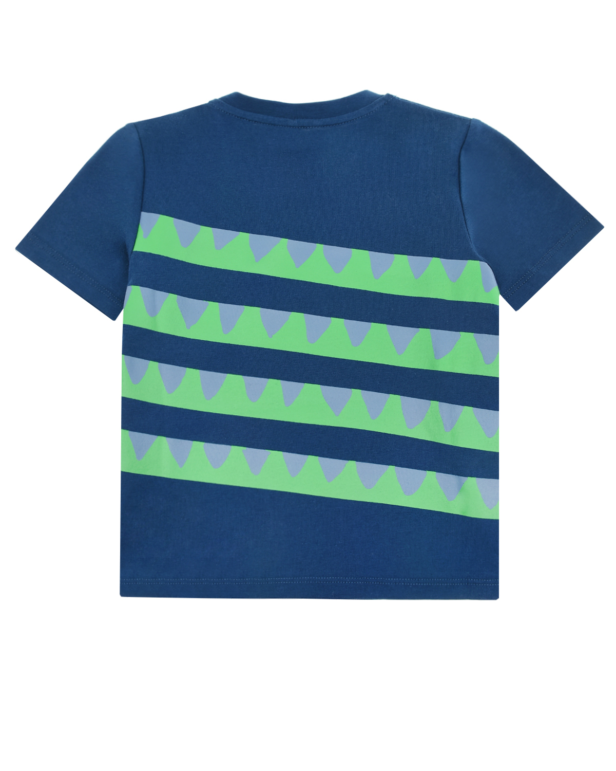 Синяя футболка с принтом "Змейка" Stella McCartney детская, размер 86, цвет синий - фото 2