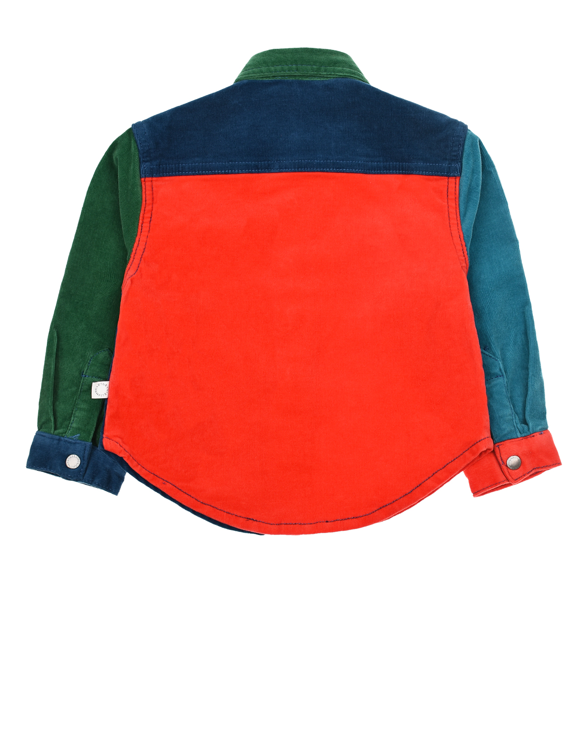 Рубашка в стиле color block Stella McCartney детская, размер 86, цвет мультиколор - фото 2