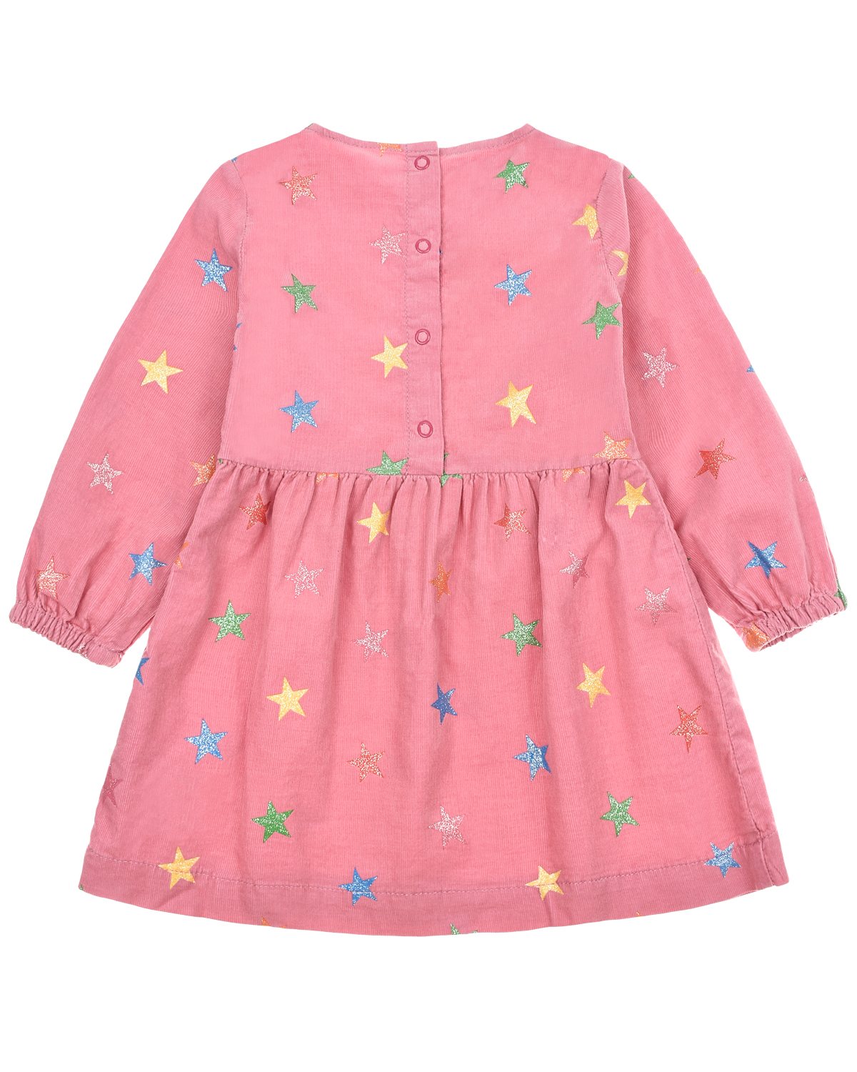 Розовое вельветовое платье Stella McCartney детское, размер 80, цвет розовый - фото 2