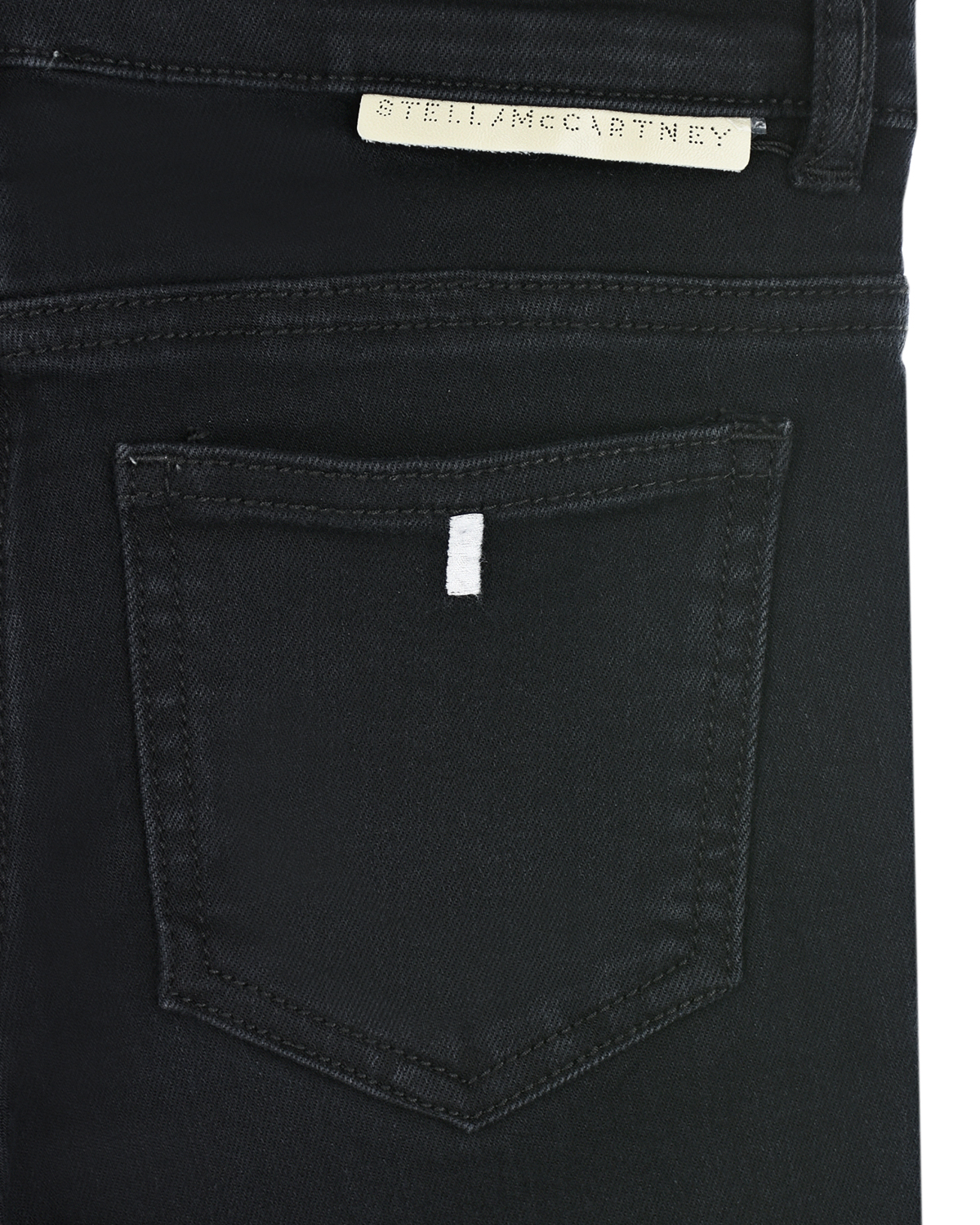 Черные джинсы skinny с потертостями Stella McCartney детские, размер 140, цвет черный - фото 4