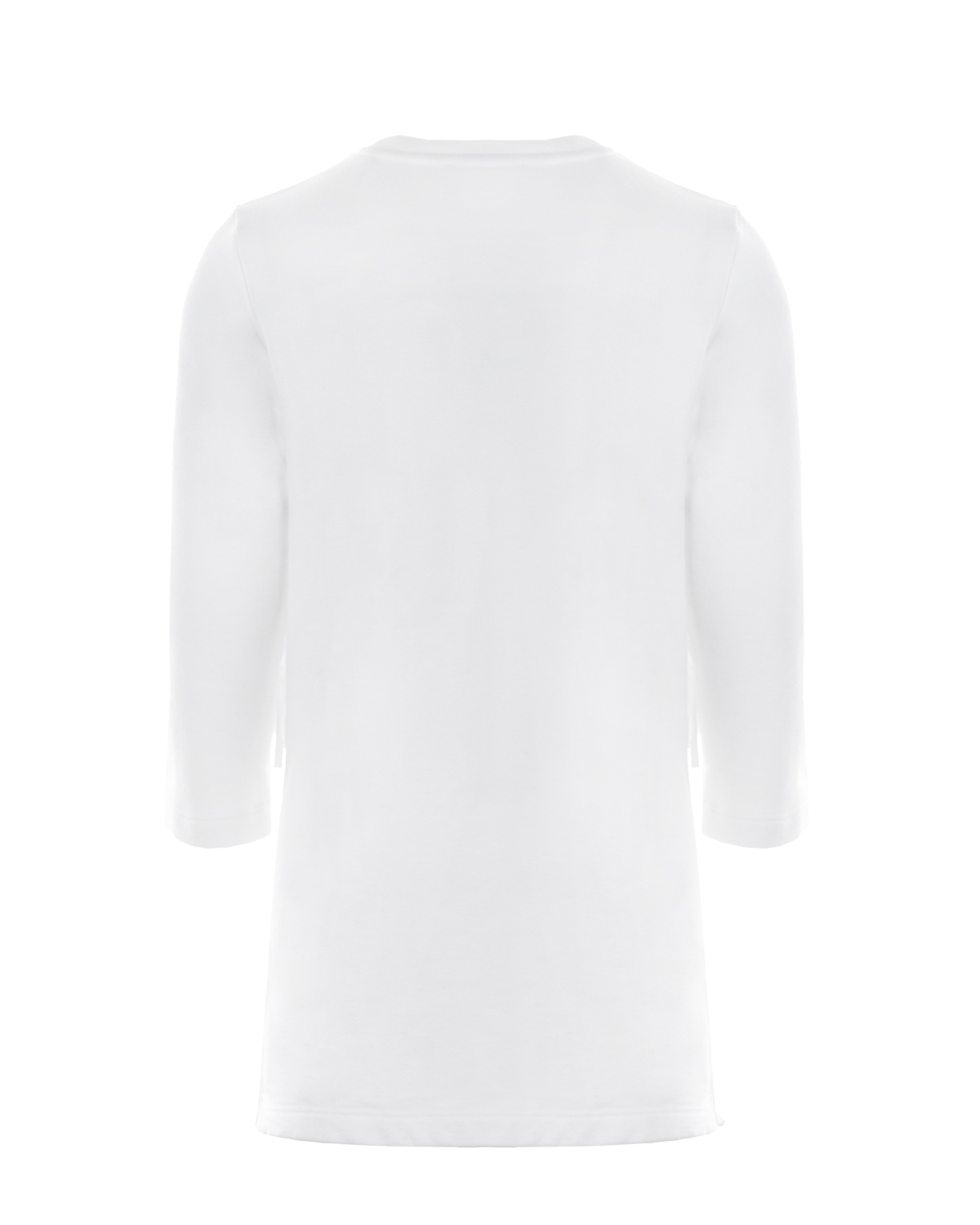 Белое платье с бахромой на рукавах Stella McCartney детское, размер 92, цвет белый - фото 2