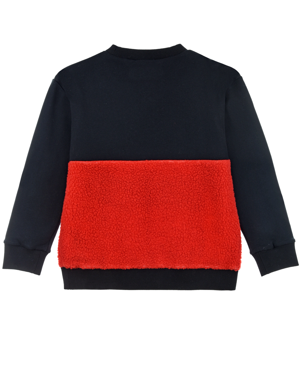 Красно-черный свитшот свитшот с накладным карманом Stella McCartney детское, размер 140, цвет мультиколор - фото 2